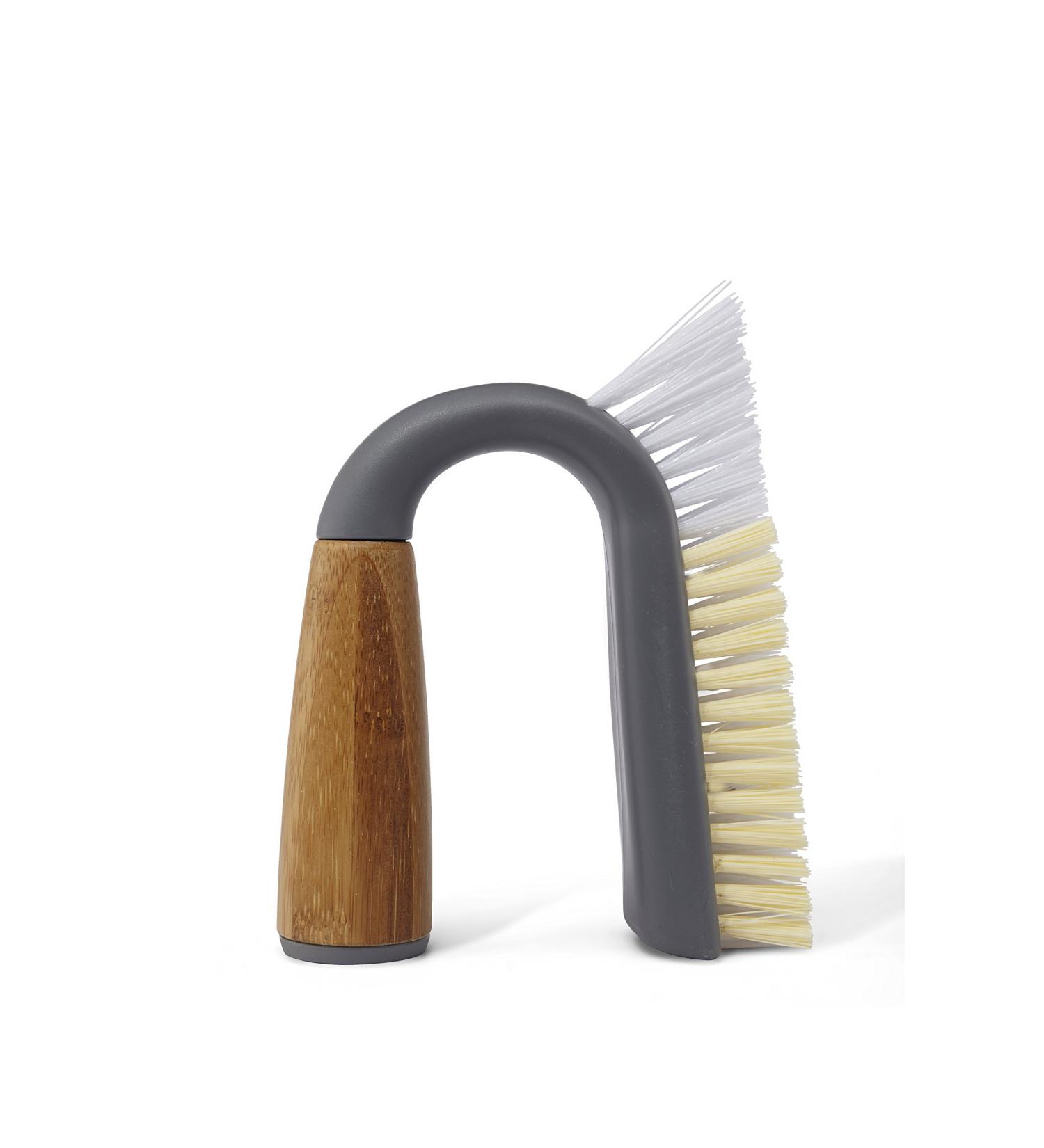 Full Circle Grunge Buster Grout & Tile Scrub Brush - Grey Cleaning Brush for Effortless Grout & Tile Cleaning - Buy Online on GoSupps.com