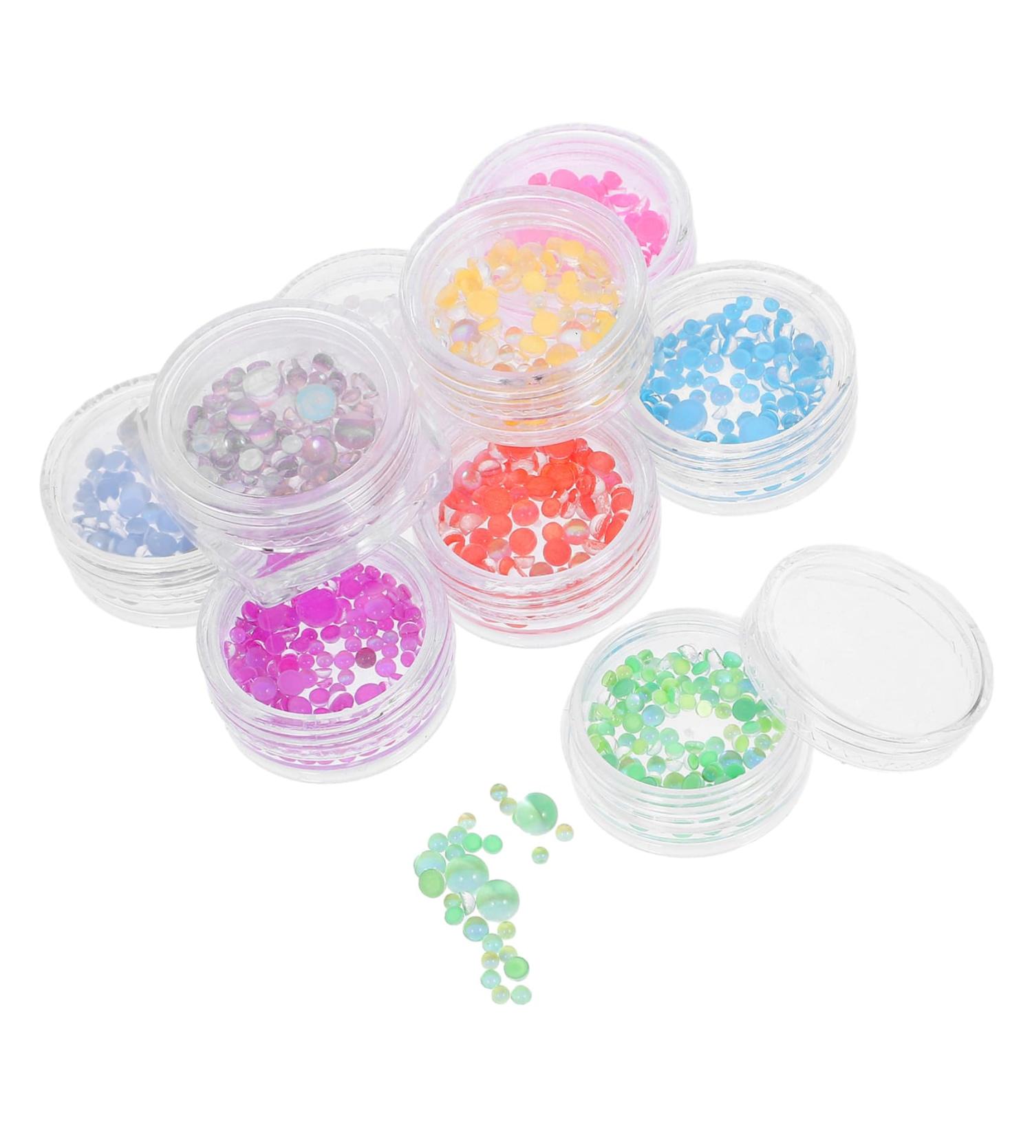 Mikinona 9 Boxes Nail Decoration Jewelry Making Beads Jewlery Making Jewlry Making Jewerly Making Glass Jewels for Nails Beads for Makeup Candy Crystal Beads Decorate Gem Decorations - Buy Online on GoSupps.com