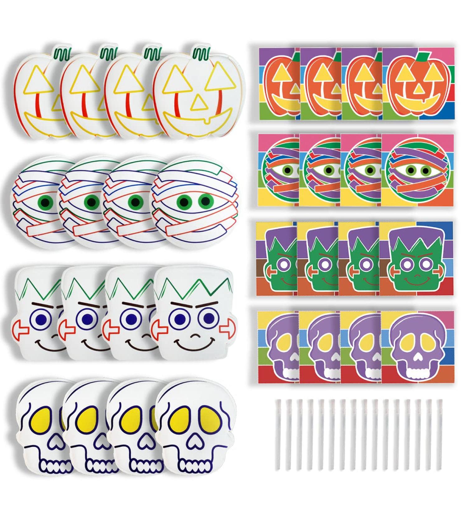 Halloween Paint Your Own Cookie Kit - Vanilla Recipe - 16 Individually Wrapped Cookies by DecoCookies - Buy Online on GoSupps.com
