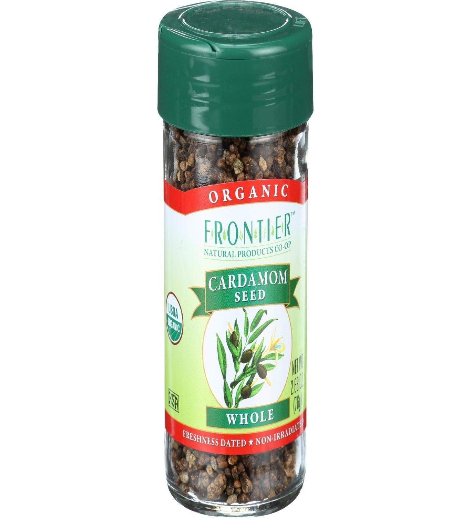 Frontier Natural Products Organic Cardamom Seed Whole 2.68 oz (76 g)