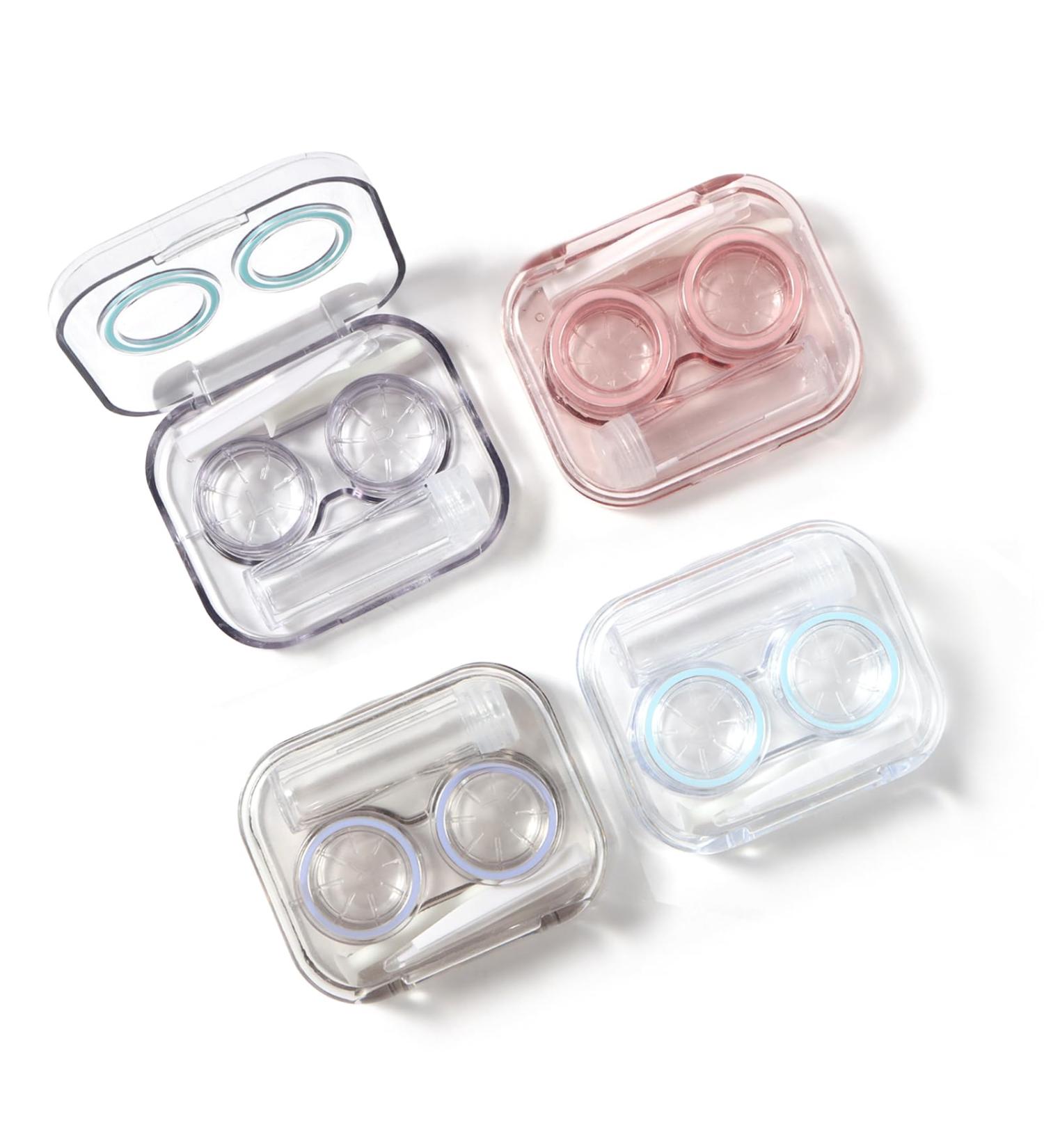 Buy Tatino 4-Piece Folding Lid Clear Contact Lens Container Travel Set - Cute Convenient & Perfect for Soaking at Home - Fast International Shipping! - Buy Online on GoSupps.com