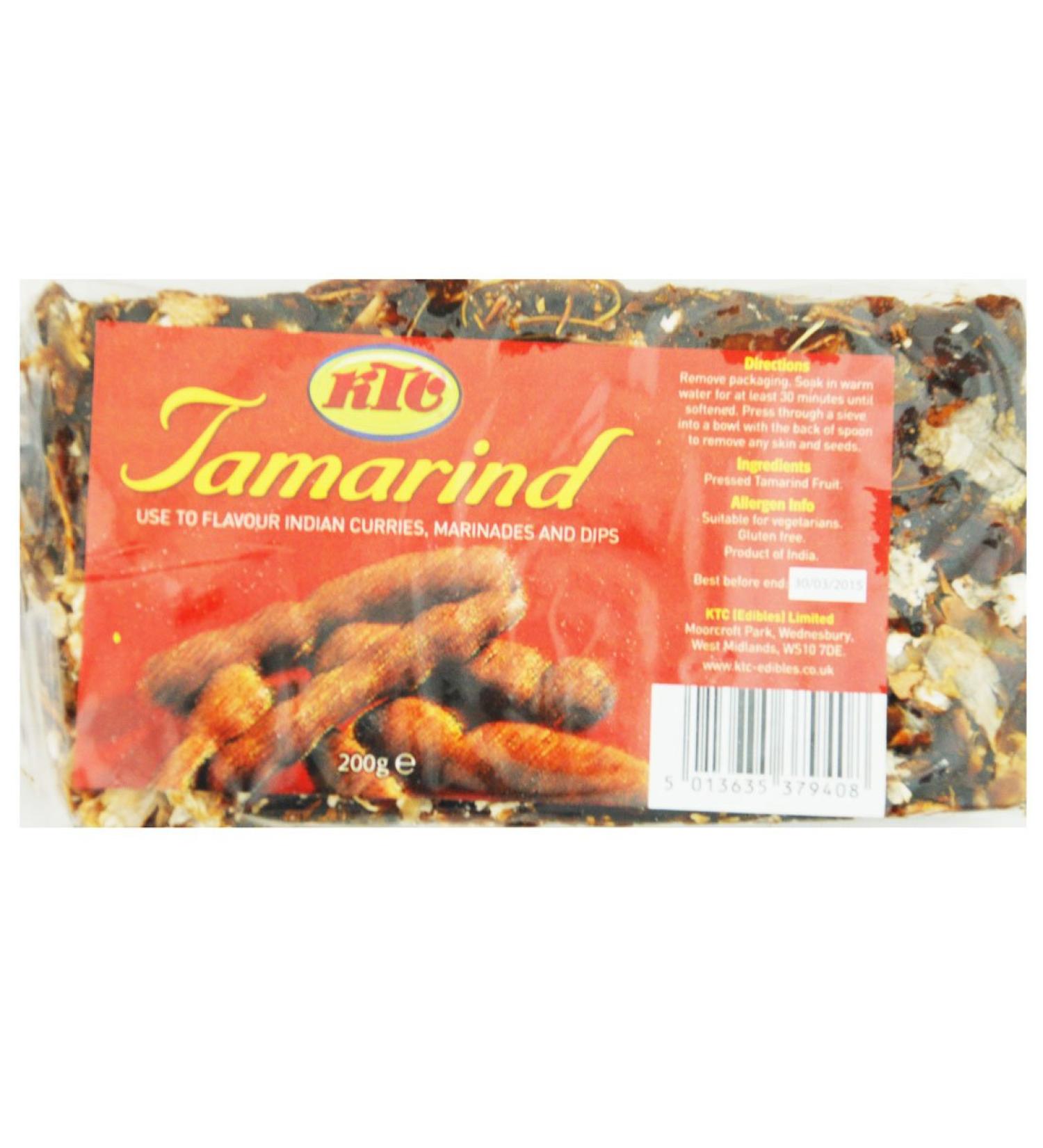 KTC Pure Tamarind Pressed Fruit 200g