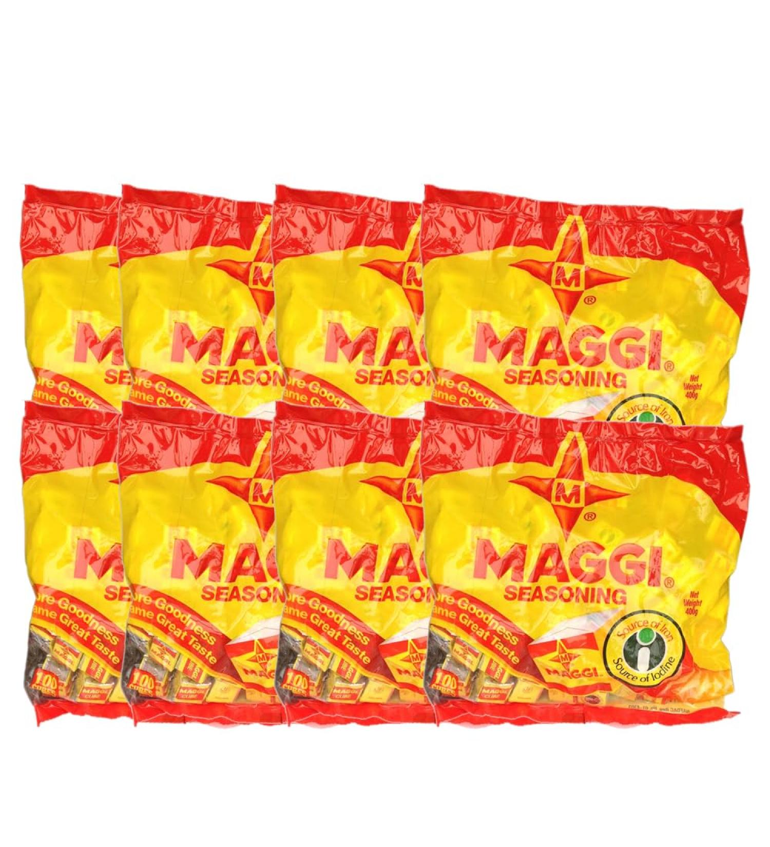 Maggi | Seasoning (100 Cubes) | Product Of Nigeria | Delicious Tasty | Fast Food | Children are Likes it |Indian Origin | Pack Of 8