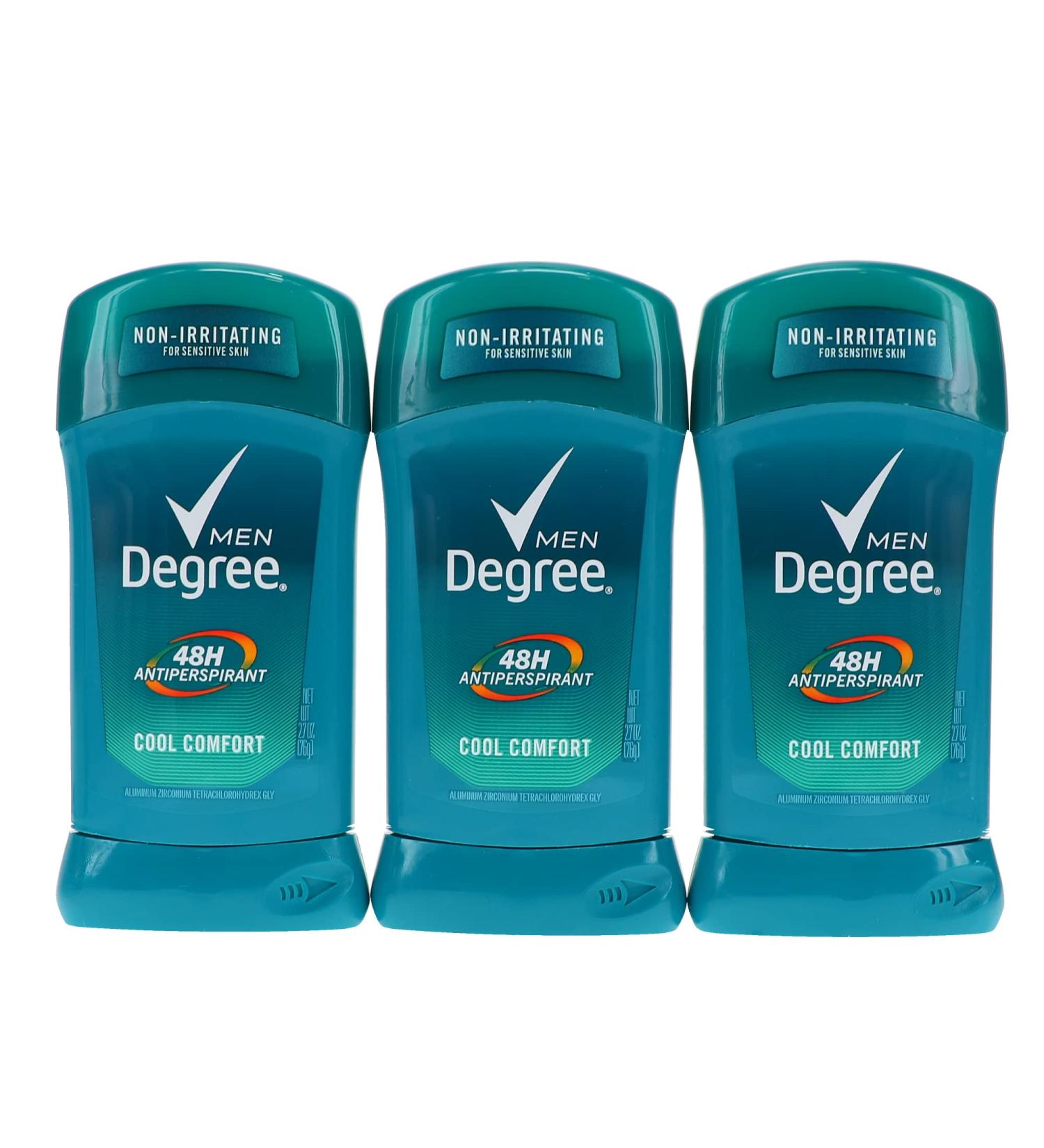 Degree Men Cool Comfort Anti-Perspirant & Deodorant 2.7oz (Pack of 3) - Varying Packaging - Buy Online on GoSupps.com