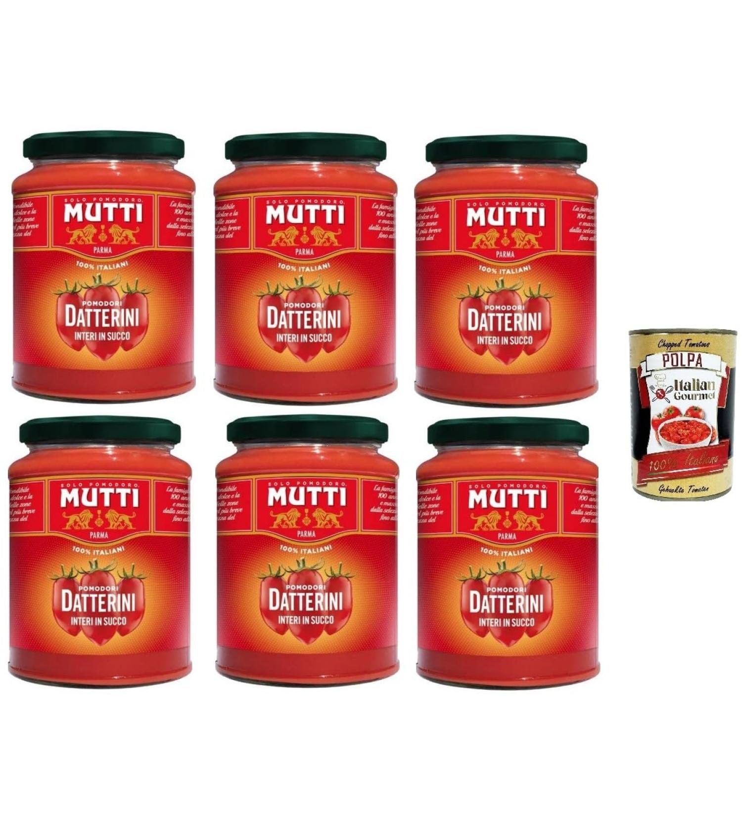  Italian Gourmet E.R. MUTTI DATTERINI INTERI Set of 6 boxes of juice in juice 350 g + Italian Gourmet Polpa 400 g - Buy Online on GoSupps.com