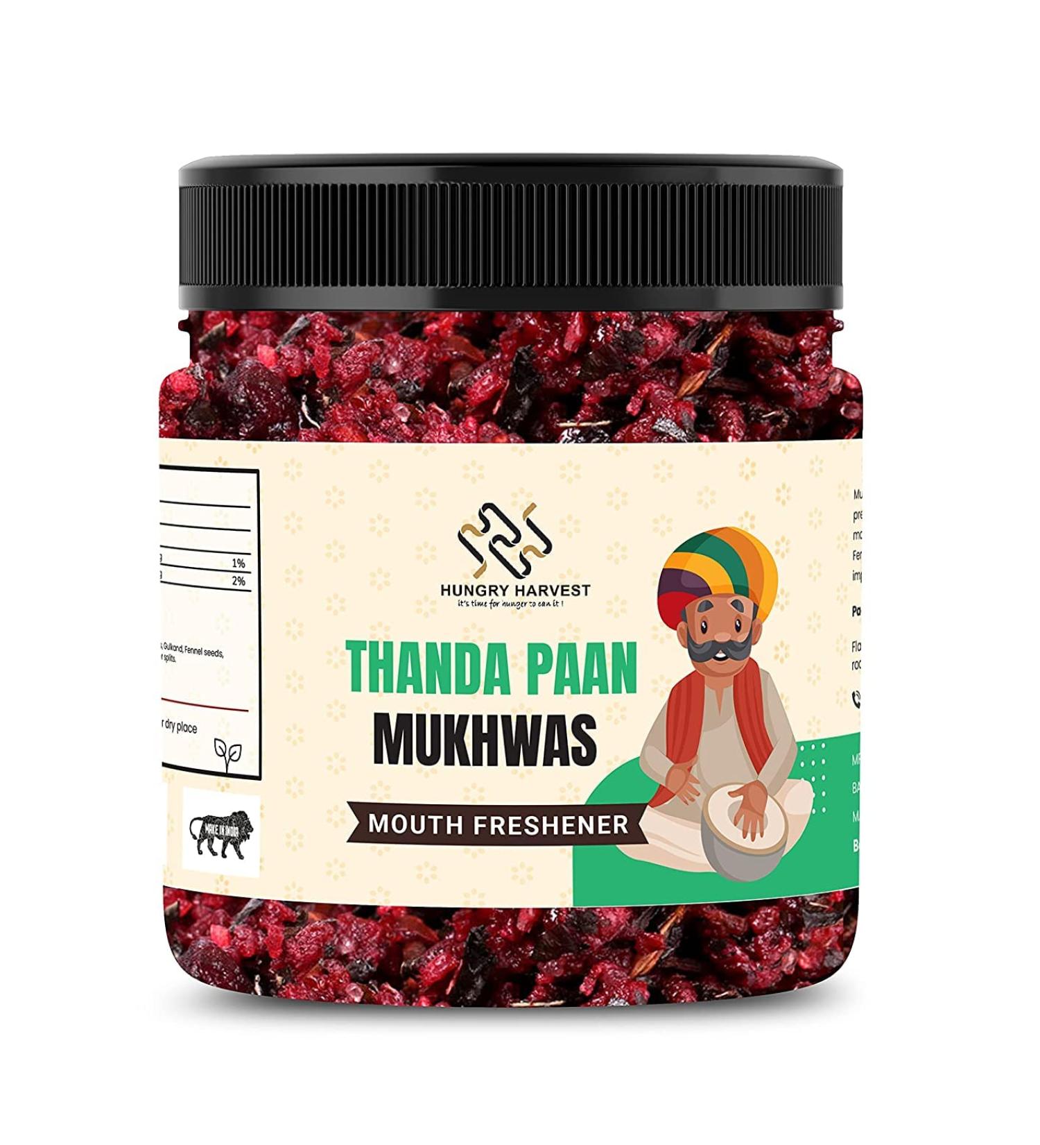 Hungry Harvest Homemade Thanda Mix Mukhwas 300 gms Mouth Freshener_Packing May Vary
