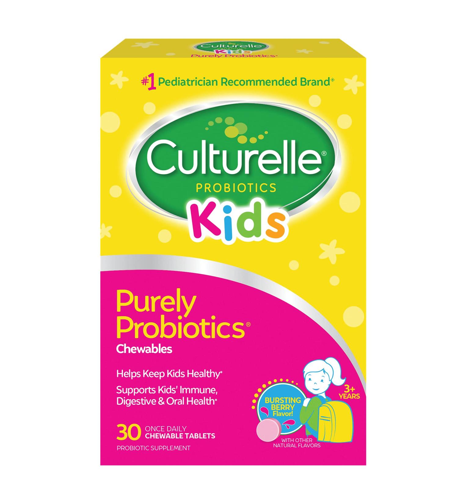 Culturelle Health & Wellness Daily Probiotic 30 Count & Kids Chewable Daily Probiotic 30 Count - Buy Online on GoSupps.com