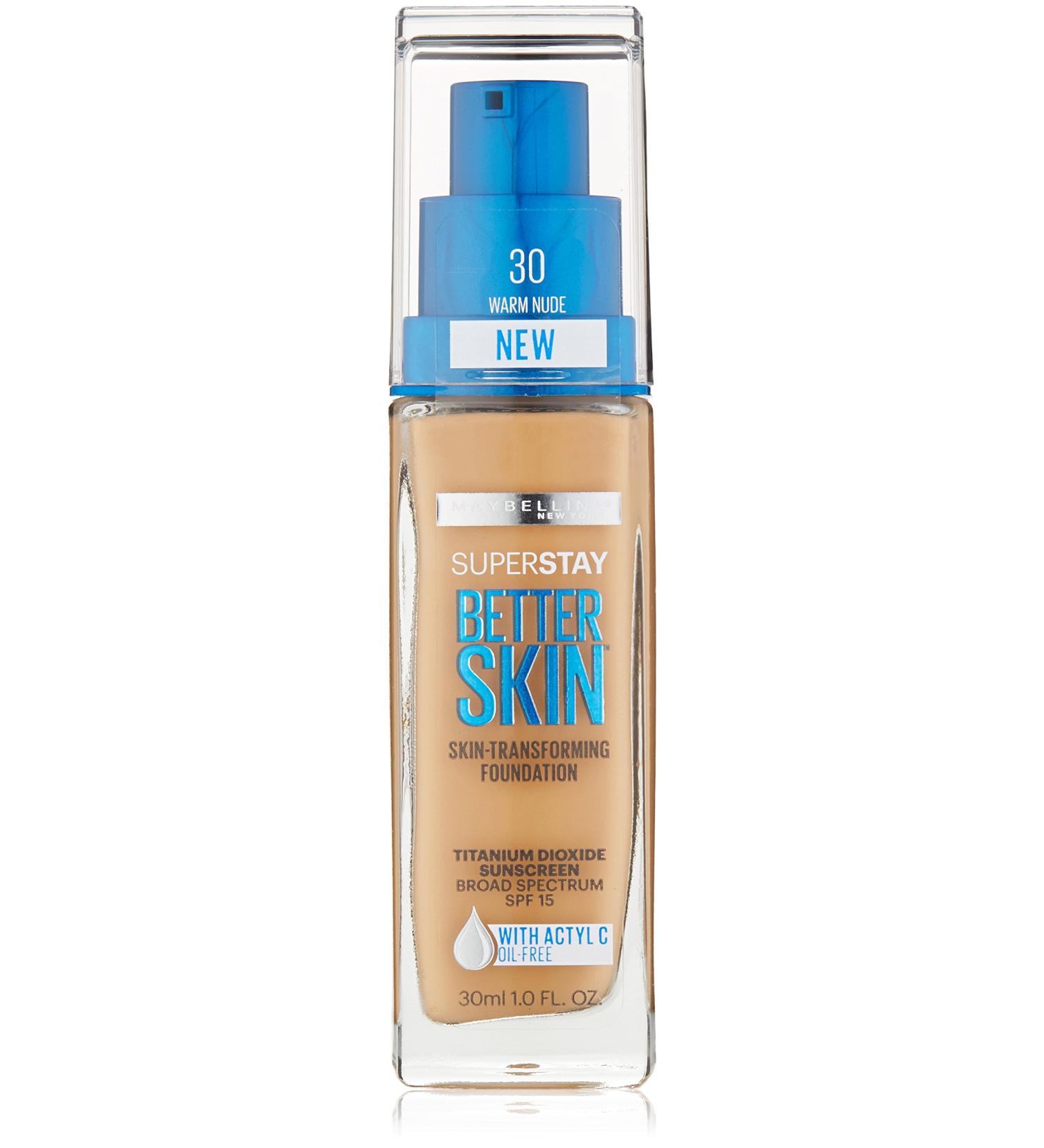 Maybelline Superstay Better Skin Foundation - Warm Nude - 1 fl. oz - Buy Online on GoSupps.com