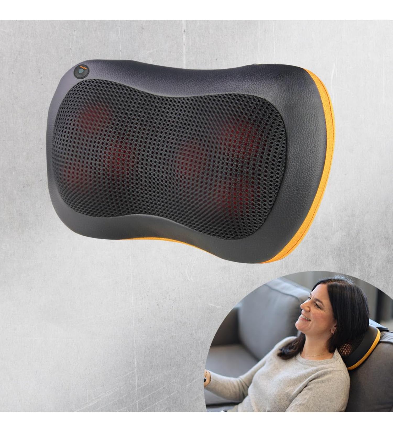 Belena Shiatsyou Massage Pillow - 6 Shiatsu Heads Heat & Light Function for Neck Shoulders Back & Legs | Premium Pressure Massage - Buy Online on GoSupps.com