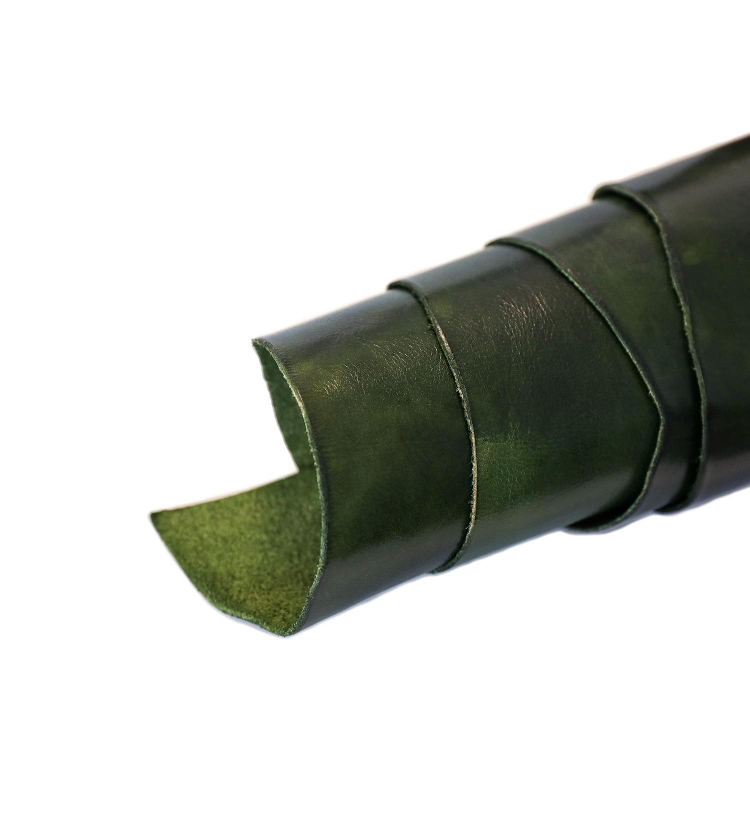 Full Grain Vegetable Tanned Tooling Leather Square 1.2-1.6mm Thick Pre-Cut Cowhide Sheet (Green, 12x24 in) - Ideal for Leather Crafting - Buy Online on GoSupps.com