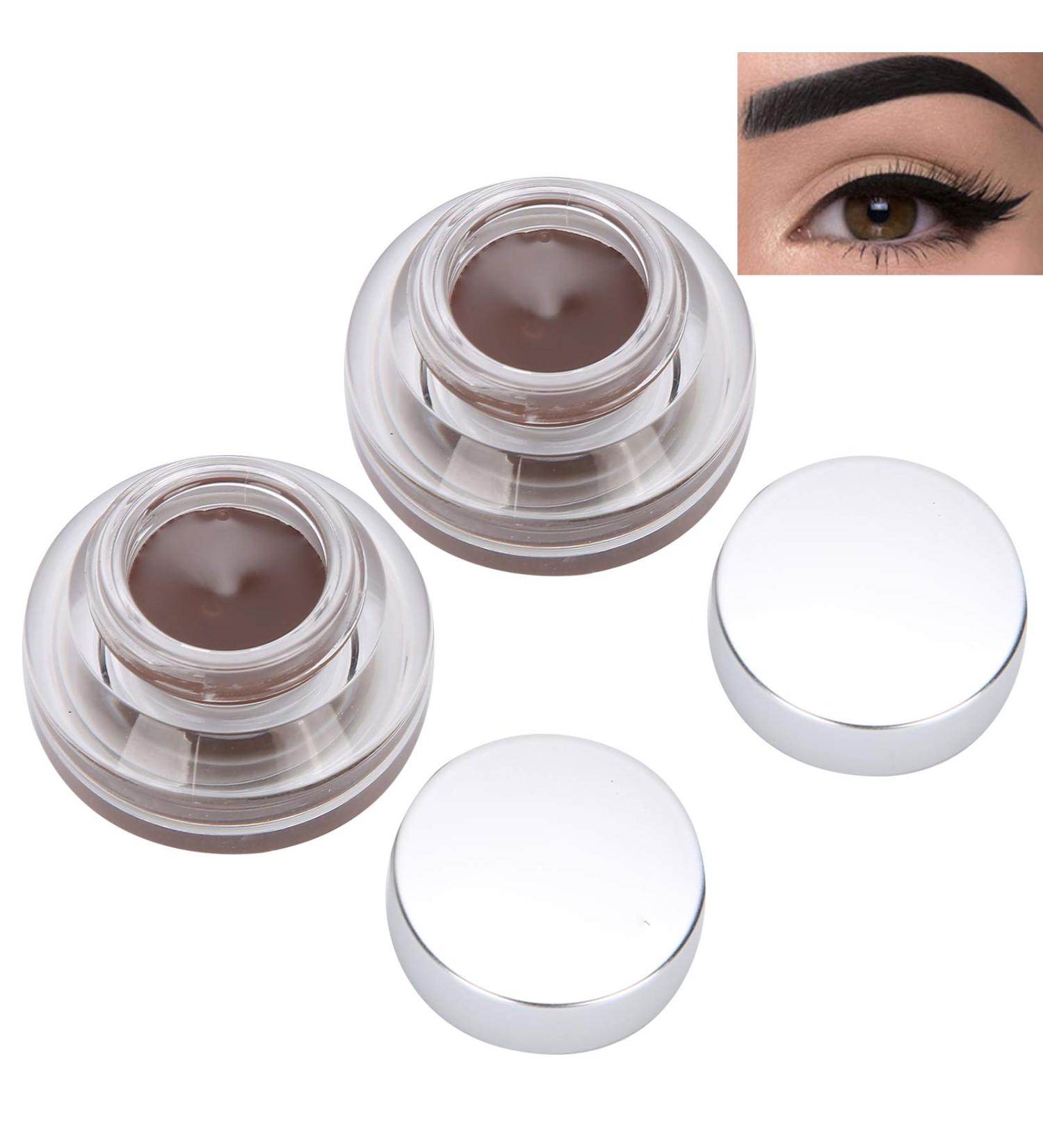 2pcs Waterproof Eyebrow Eyeliner Cream - Long-Lasting Anti-Smudge Tint Gel & Highlight Color Paste - Buy Online on GoSupps.com
