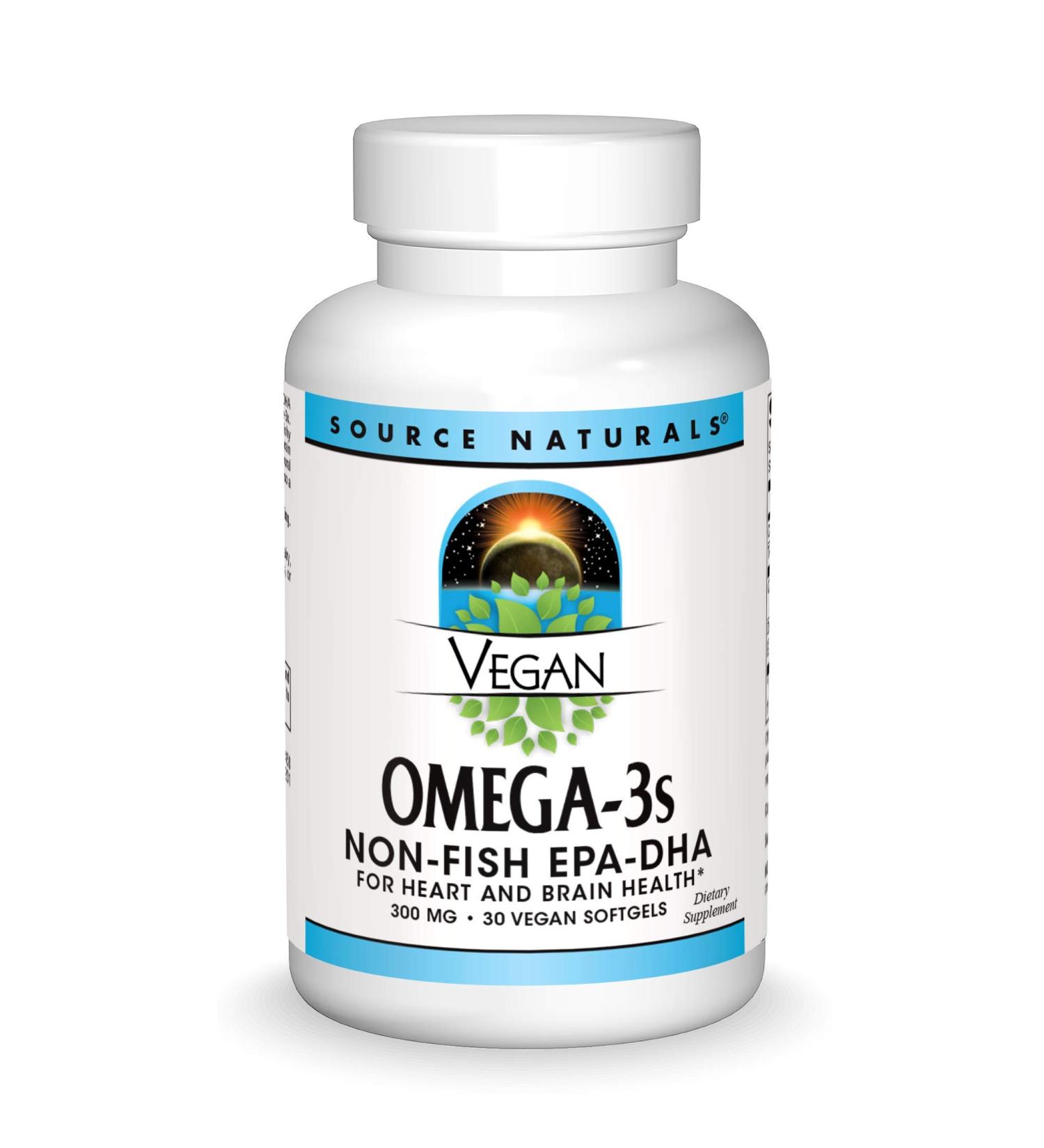 Source Naturals Vegan Omega-3s EPA-DHA 300mg - 30 Non-Fish Softgels - Buy Online on GoSupps.com