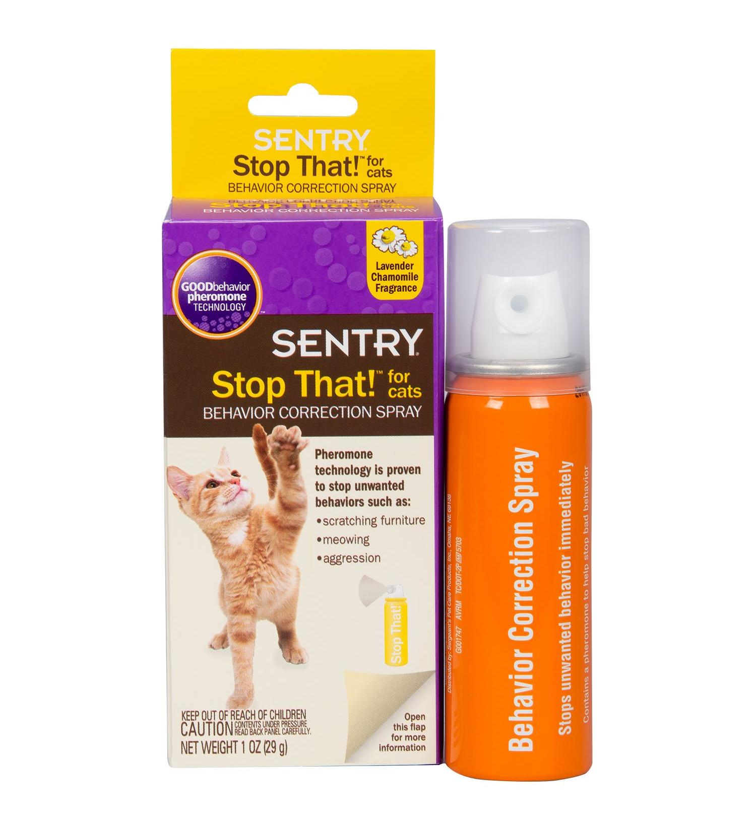 SENTRY Stop That! For Cats 1 oz - Effective Behavior Correction Spray - Buy Online on GoSupps.com