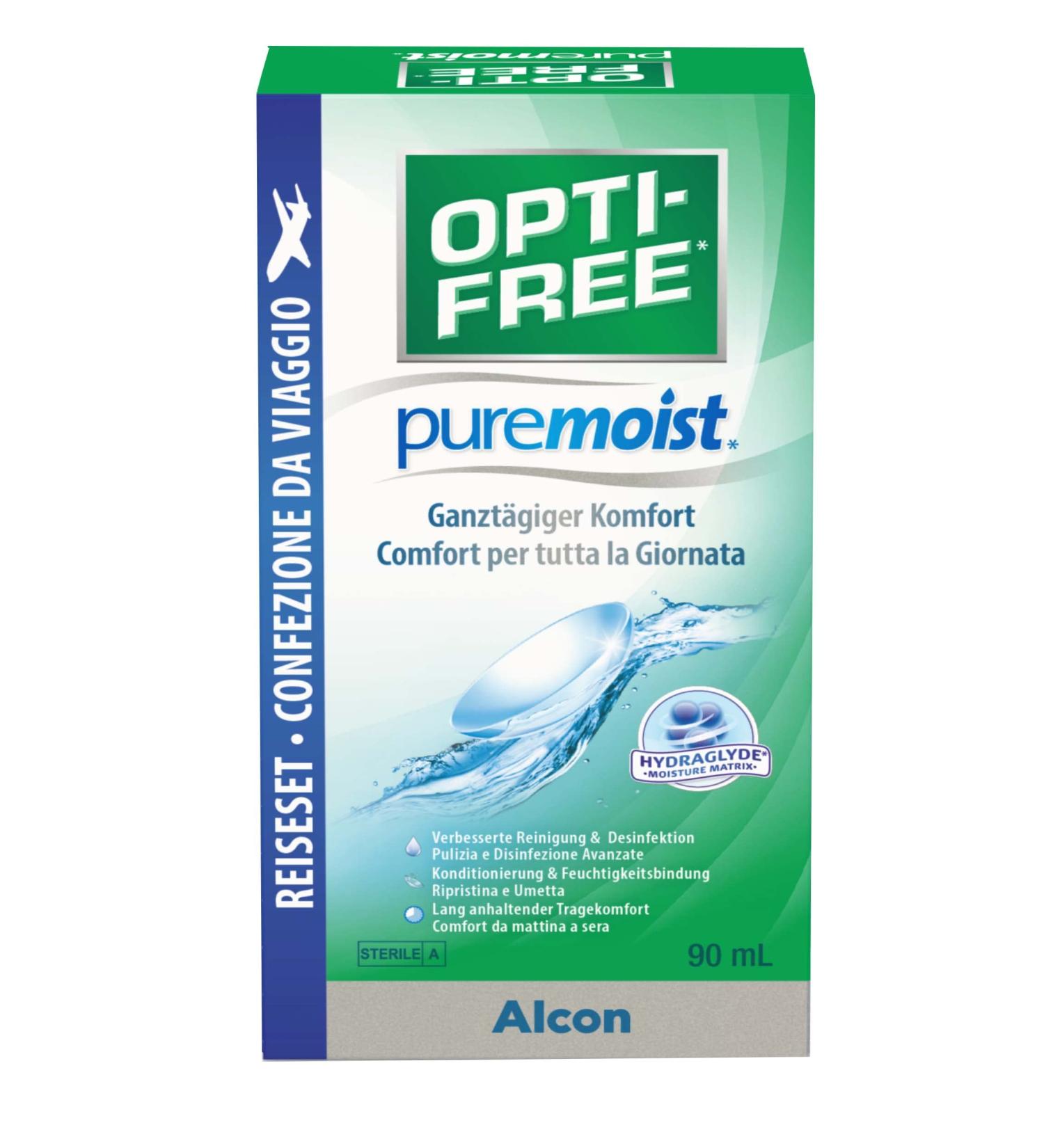 Opti-Free PureMoist Care Set 90ml - Ultimate Contact Lens Solution for Comfort | International Shipping Available - Buy Online on GoSupps.com