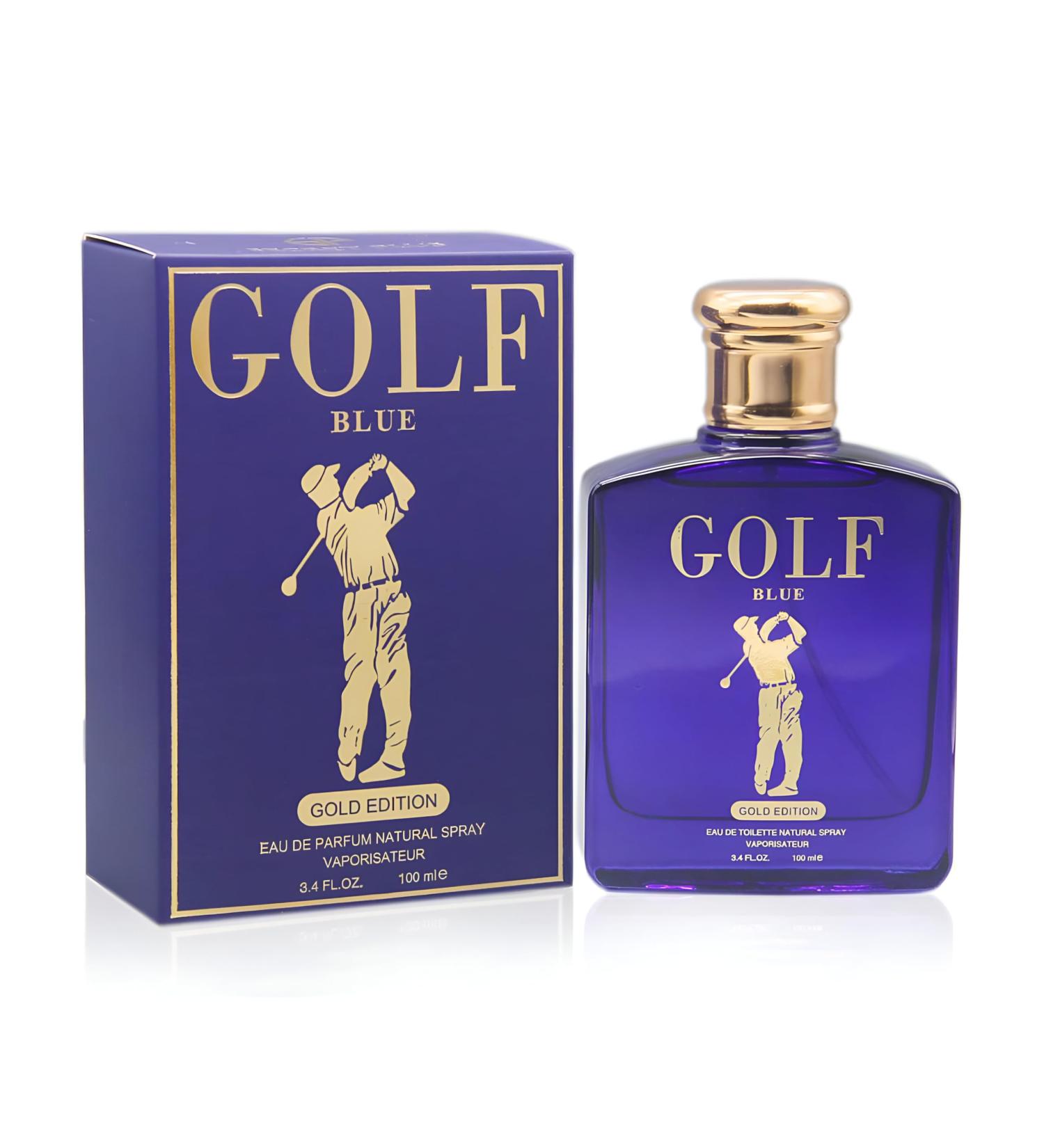 Golf Blue Gold Men's Cologne Long Lasting Scent Perfume for Men With Citrus Spice And Woody Notes Natrual Body 3.4Fl Oz Fragrance For All Occasions Golf Blue Gold 3.4 Fl Oz (Pack of 2) - Buy Online on GoSupps.com