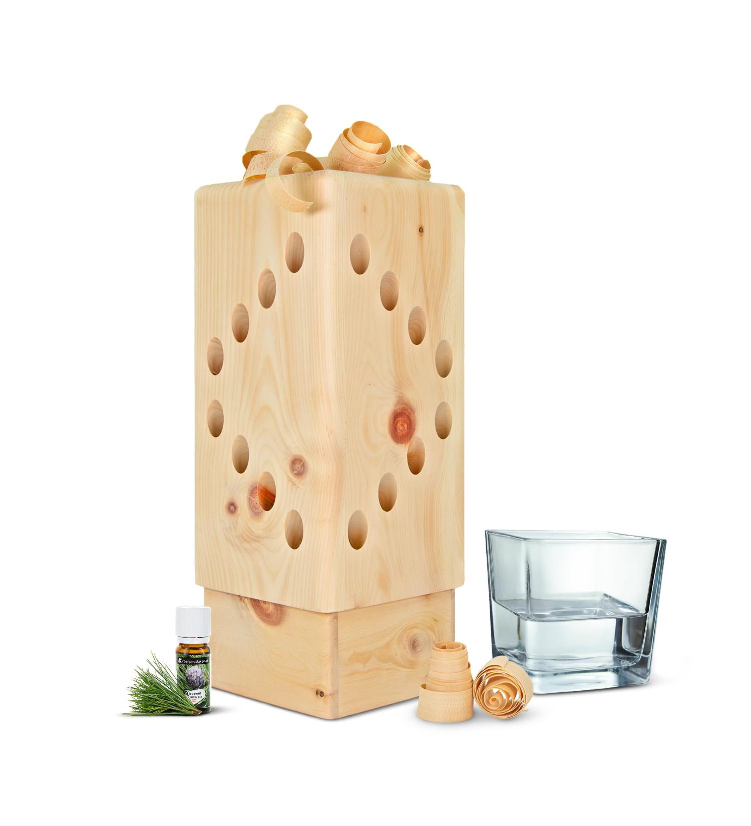 Stone Pine Fragrance Tower - 34cm with 10ml Organic Oil Roses & Water Bowl for Aromatherapy | International Shipping - Buy Online on GoSupps.com