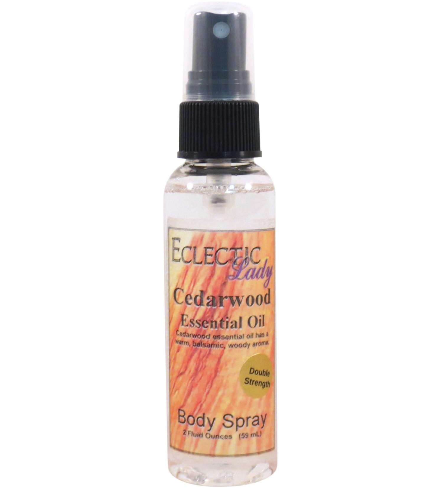 Cedarwood Essential Oil Body Spray (Double Strength) 2 ounces Body Mist for Women with Clean Light & Gentle Fragrance Long Lasting Perfume with Comforting Scent for Men & Women Cologne with Soft 2 Fluid Ounces (Double Strength) - Buy Online on GoSupps.com