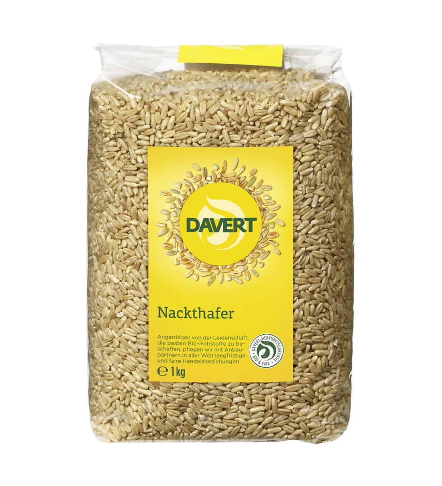 Davert - Nakedhafer - 1 kg - 8 Pack