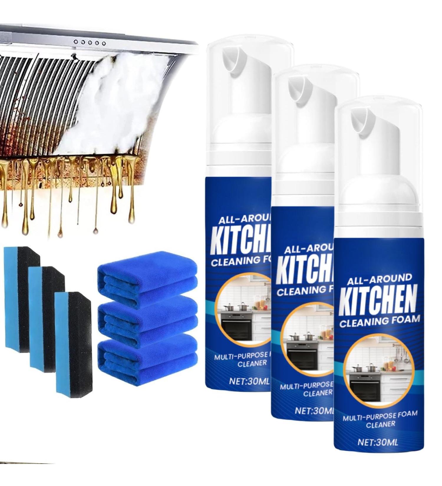 30ml Kitchen Foam Cleaner Japanese Multi-Purpose Cleaner Spray Japan Cleaner Spray All-Around Kitchen Cleaning Foam Kitchen Cleaner Spray Multifunctional Cleaner Japanese Foam Cleaner Spray (3PCS) - Buy Online on GoSupps.com