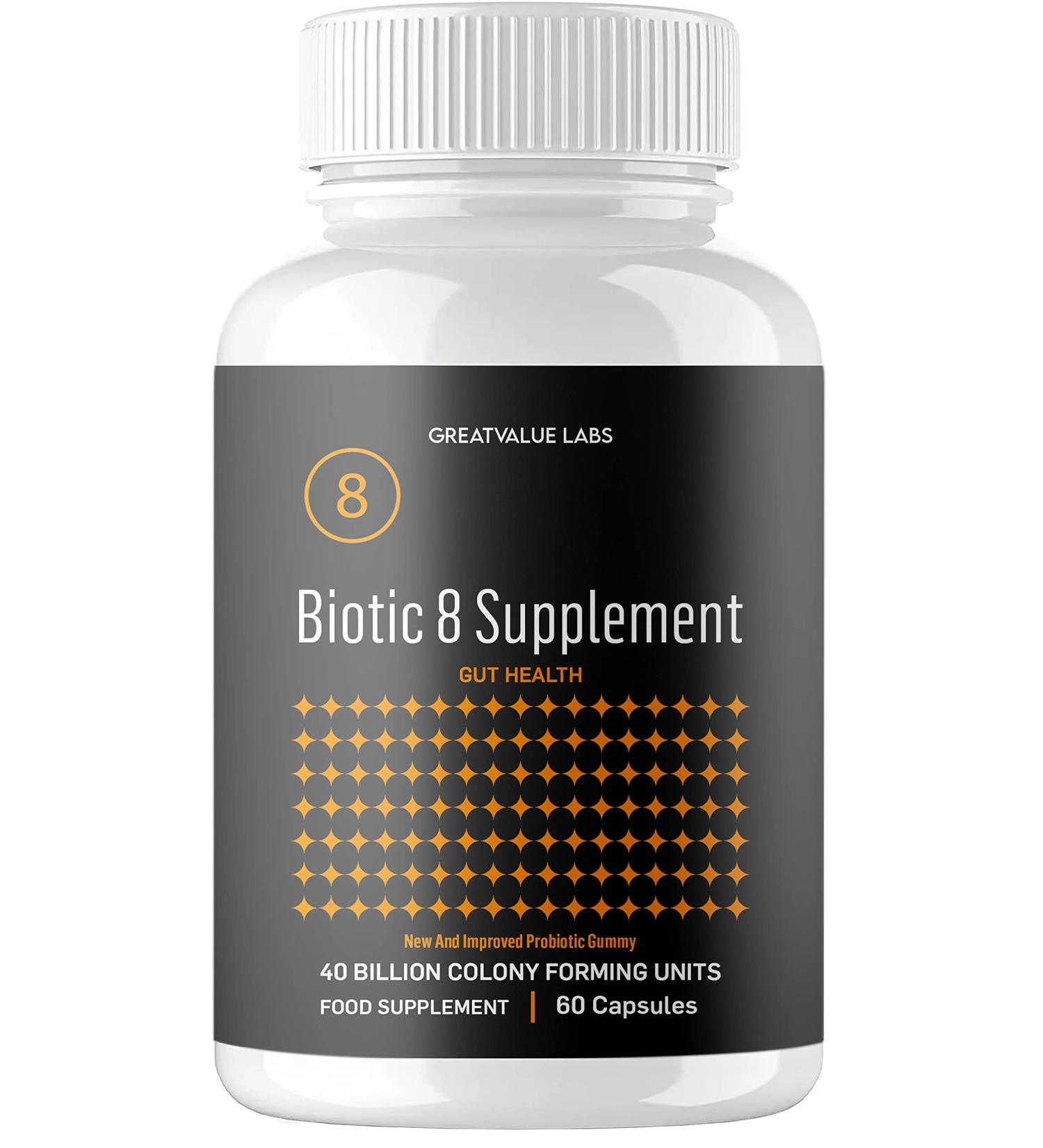 Official Biotic 8 Probiotic Supplement for Men - Money Back Guaranteed (1)