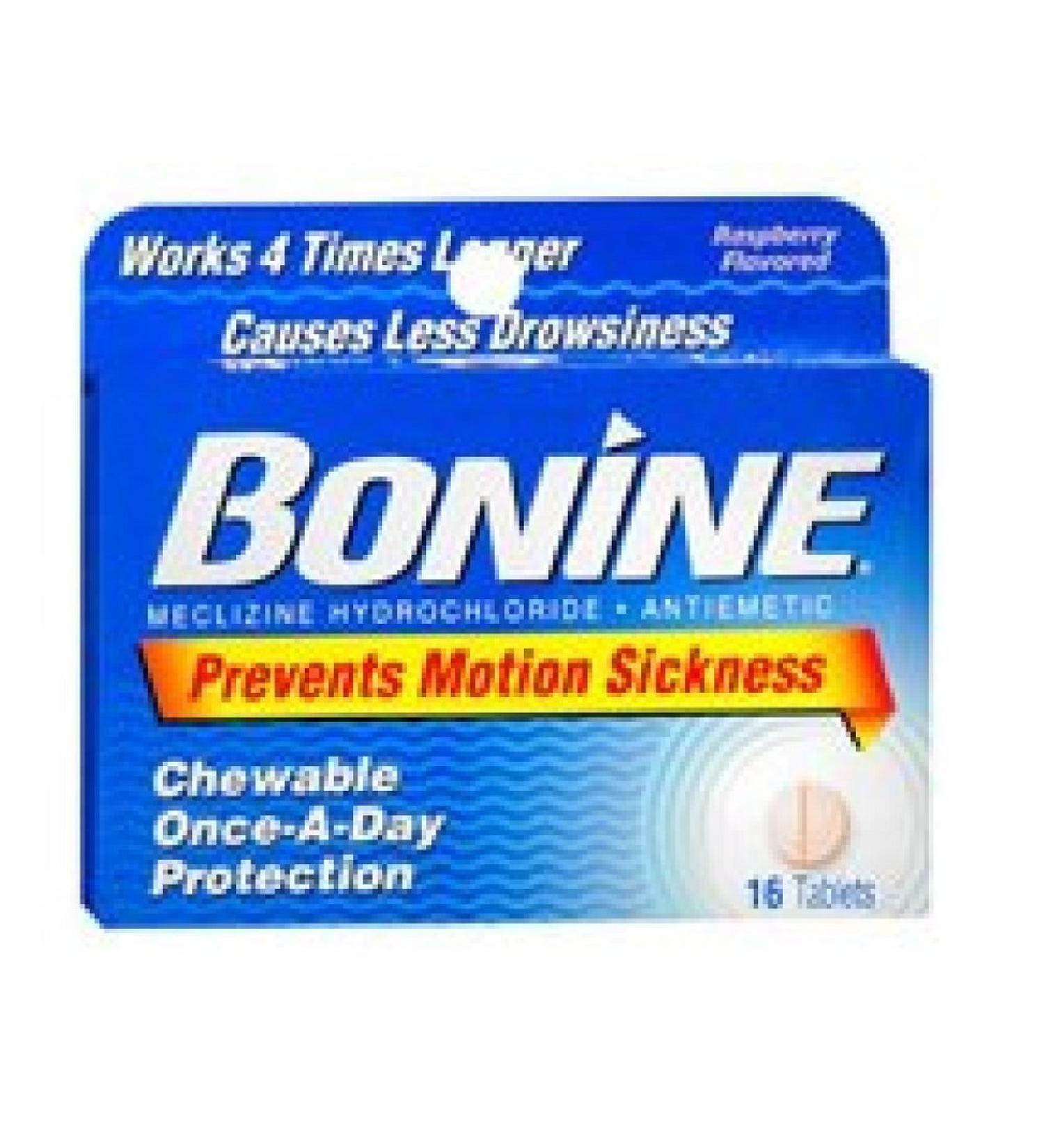 Bonine Chewable Tablets Raspberry 16 ea
