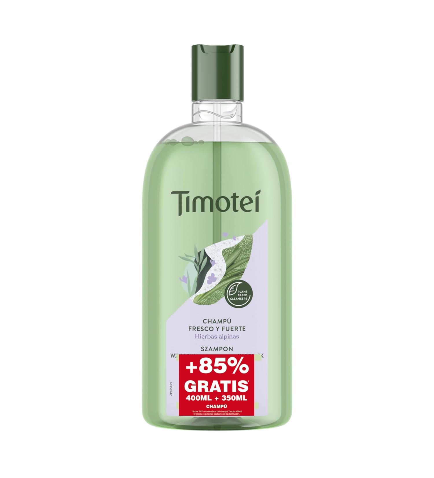 Timotei Cham Hierba 400+350 ml - Natural Hair Care | International Shipping Available - Buy Online on GoSupps.com