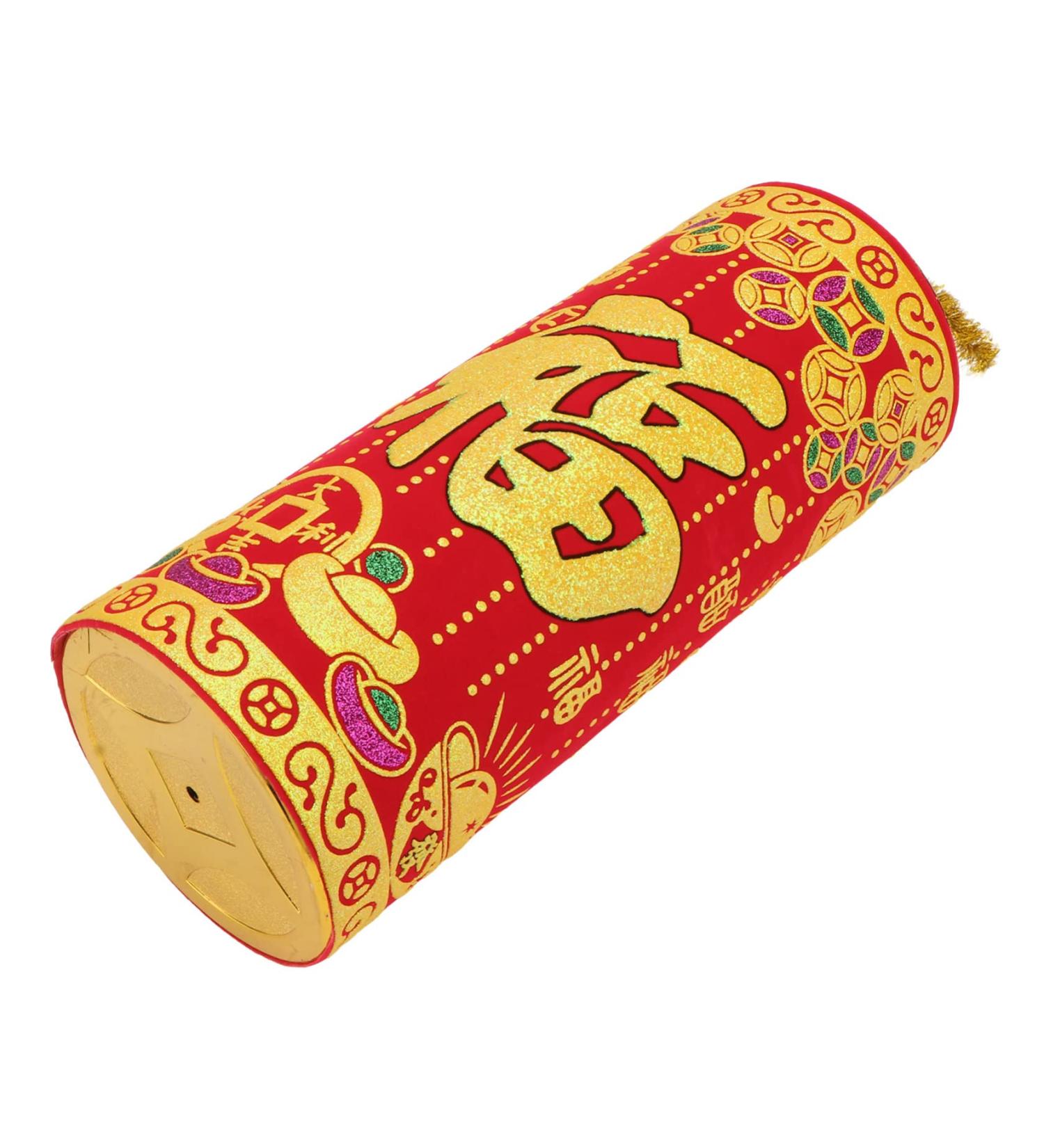 Alipis 1pc Chinese New Year Decoration Car Decor Car Trim Front Door Sitting on The Flannel Red Red 18x6cm - Buy Online on GoSupps.com