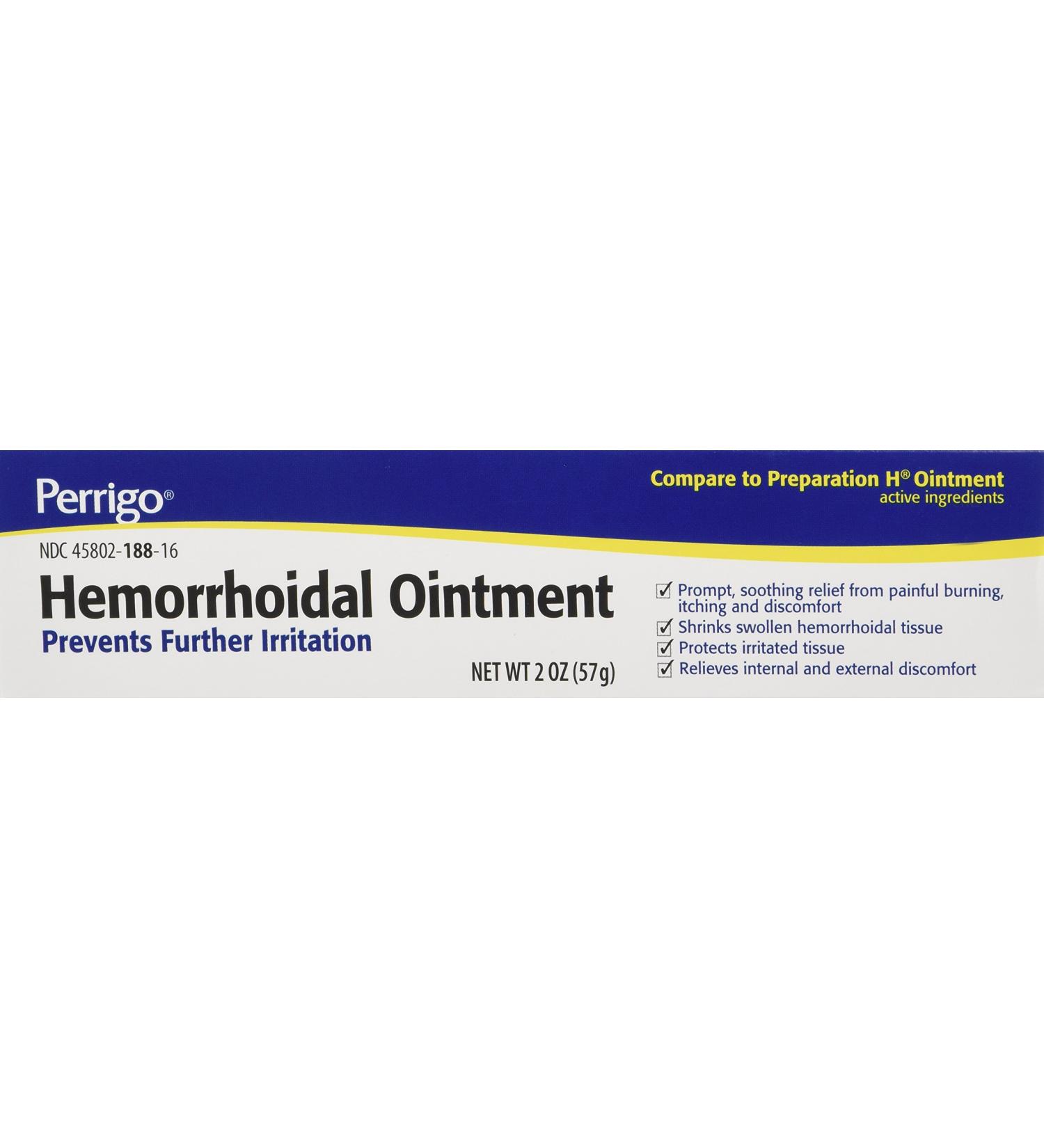 Hemorrhoidal Pain Relief Ointment Generic for Preparation H 2 oz (57g) Per Tube 2 Ounce (Pack of 3)