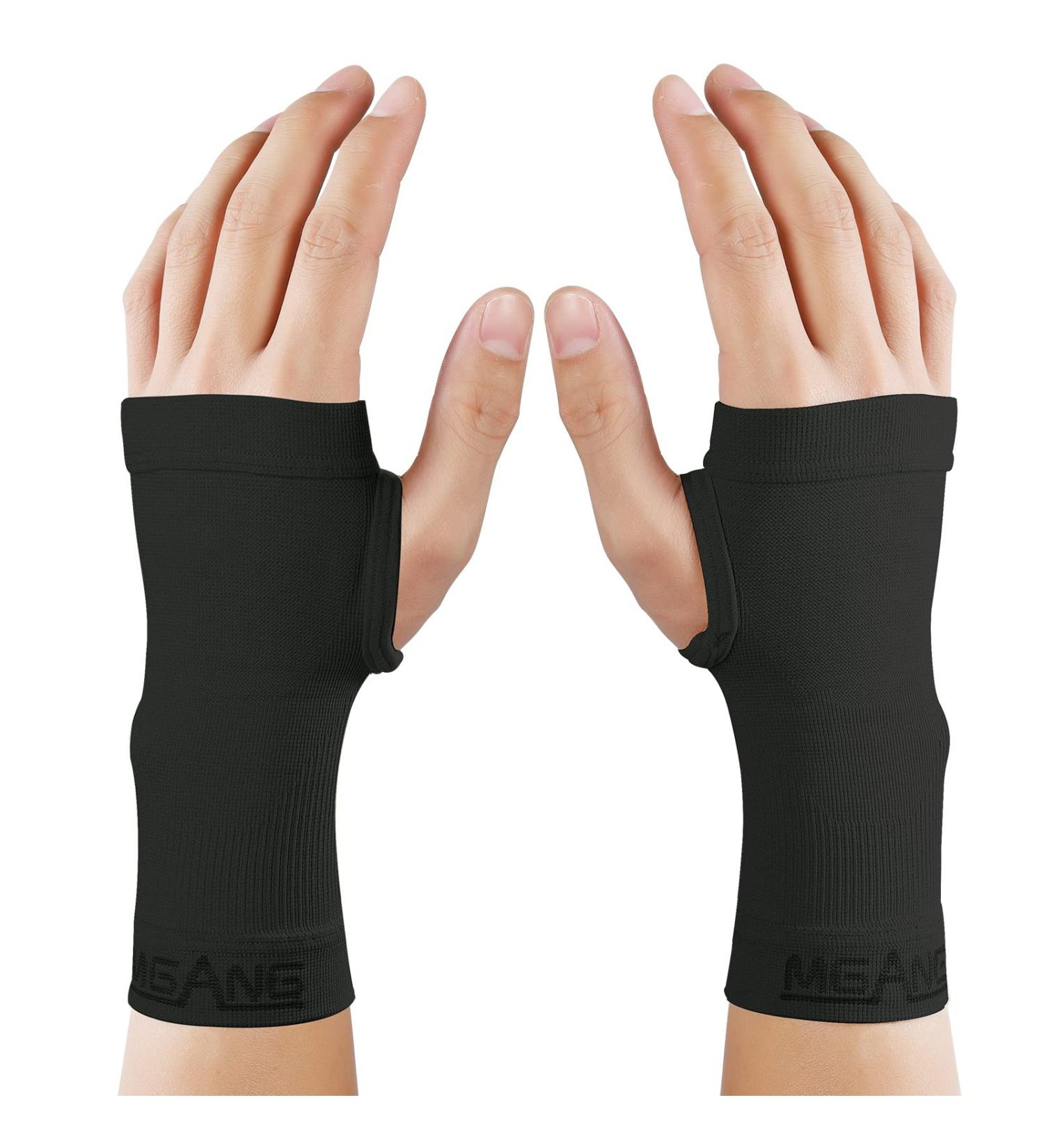 MGANG Wrist Support Sleeves - Unisex Compression Gloves for Carpal Tunnel RSI & Pain Relief (Black Size M - Buy Online on GoSupps.com