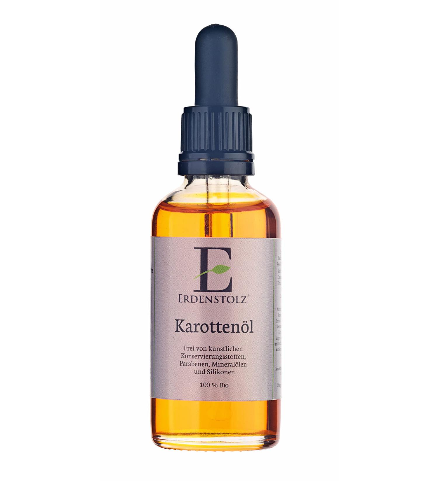 Organic carrot oil with pipette 50ml - 100% pure cold-pressed organic oil 50 ml (1 pack)