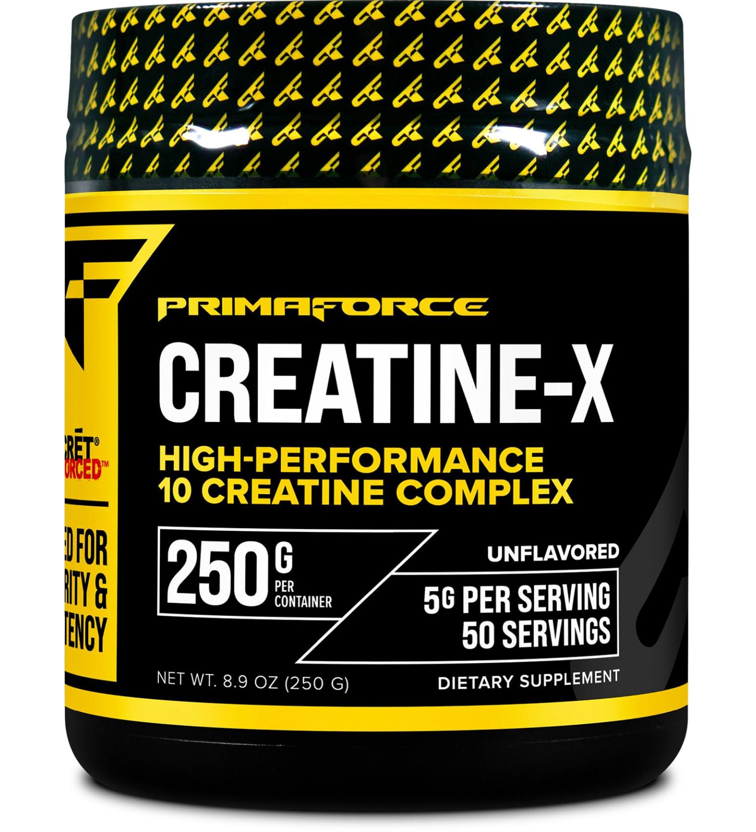 Primaforce Creatine-X 250 Grams | High-Performance 10 Creatine Complex | Unflavored | International Shipping Available - Buy Online on GoSupps.com