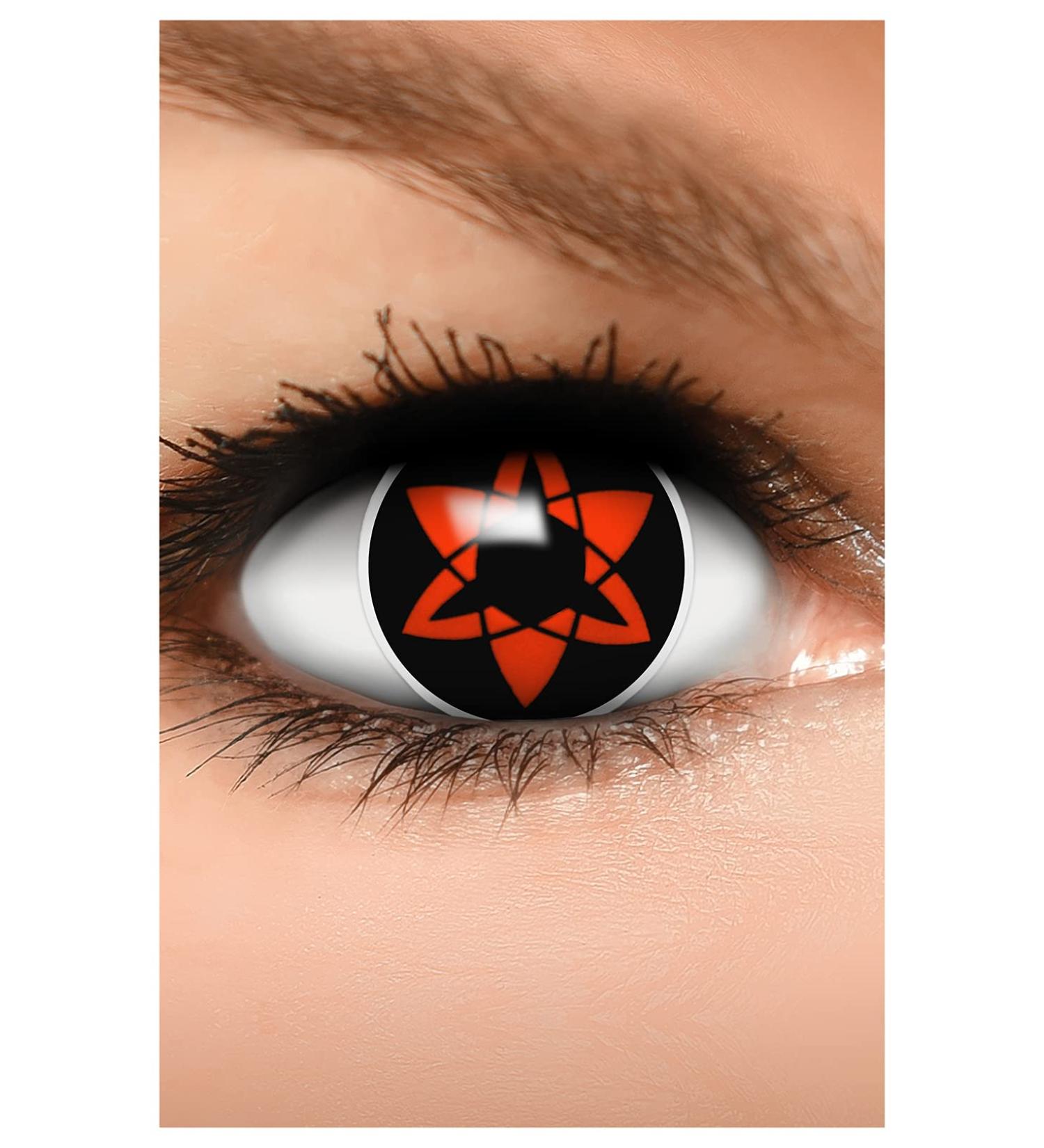 Buy FUNZERA Colored Sharingan Contact Lenses - ETERNAL MANGEKYOU Red - Soft & Comfortable (2 Pieces 1 Pair) - Worldwide Shipping - Buy Online on GoSupps.com