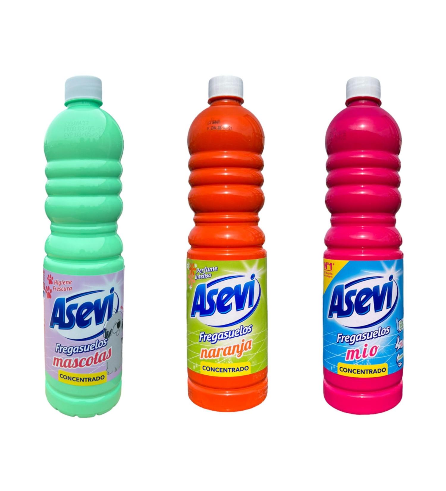 Asevi Floor Concentrate Cleaning Products - Mio Pink - Orange - Pet Friendly - Bundle of 3 - Buy Online on GoSupps.com