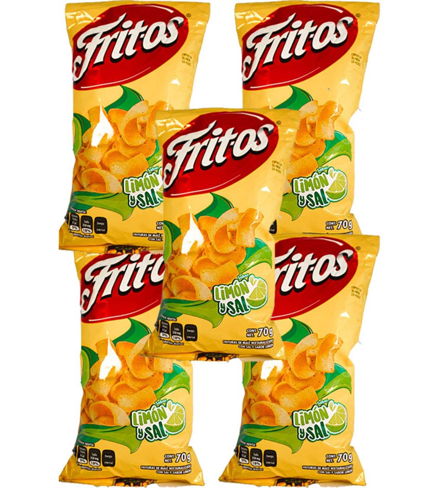 FRITOS SAL Y LIMN 62g (Box with 5 bags)