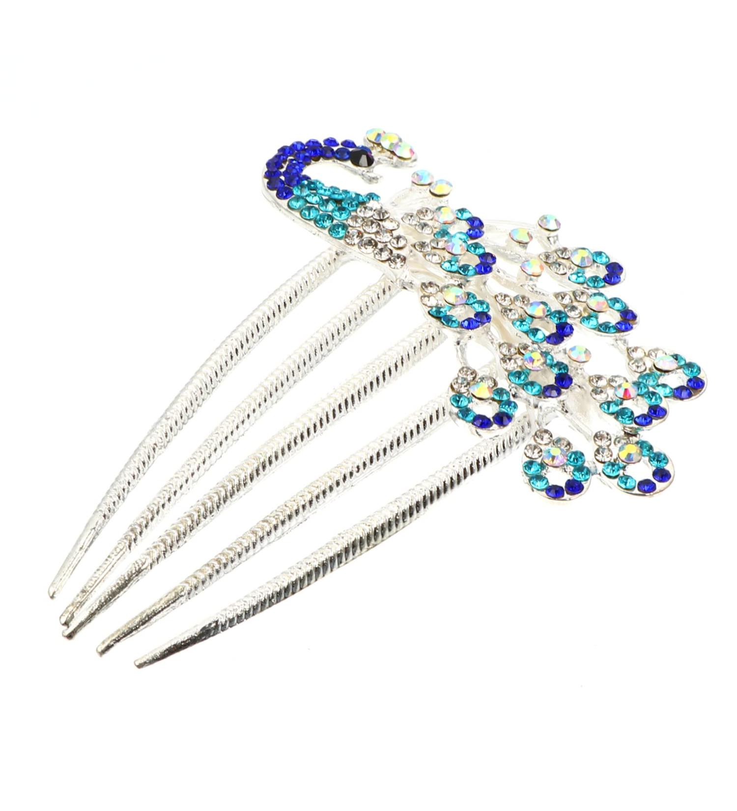 CRILSTYLEO Diamond Phoenix Hair Comb Hair Side Comb Bridal Headpiece Wedding Hair Bride Headpieces for Wedding Flower Girl Hair Accessories for Wedding Winter Party Hair Comb Rhinestones - Buy Online on GoSupps.com