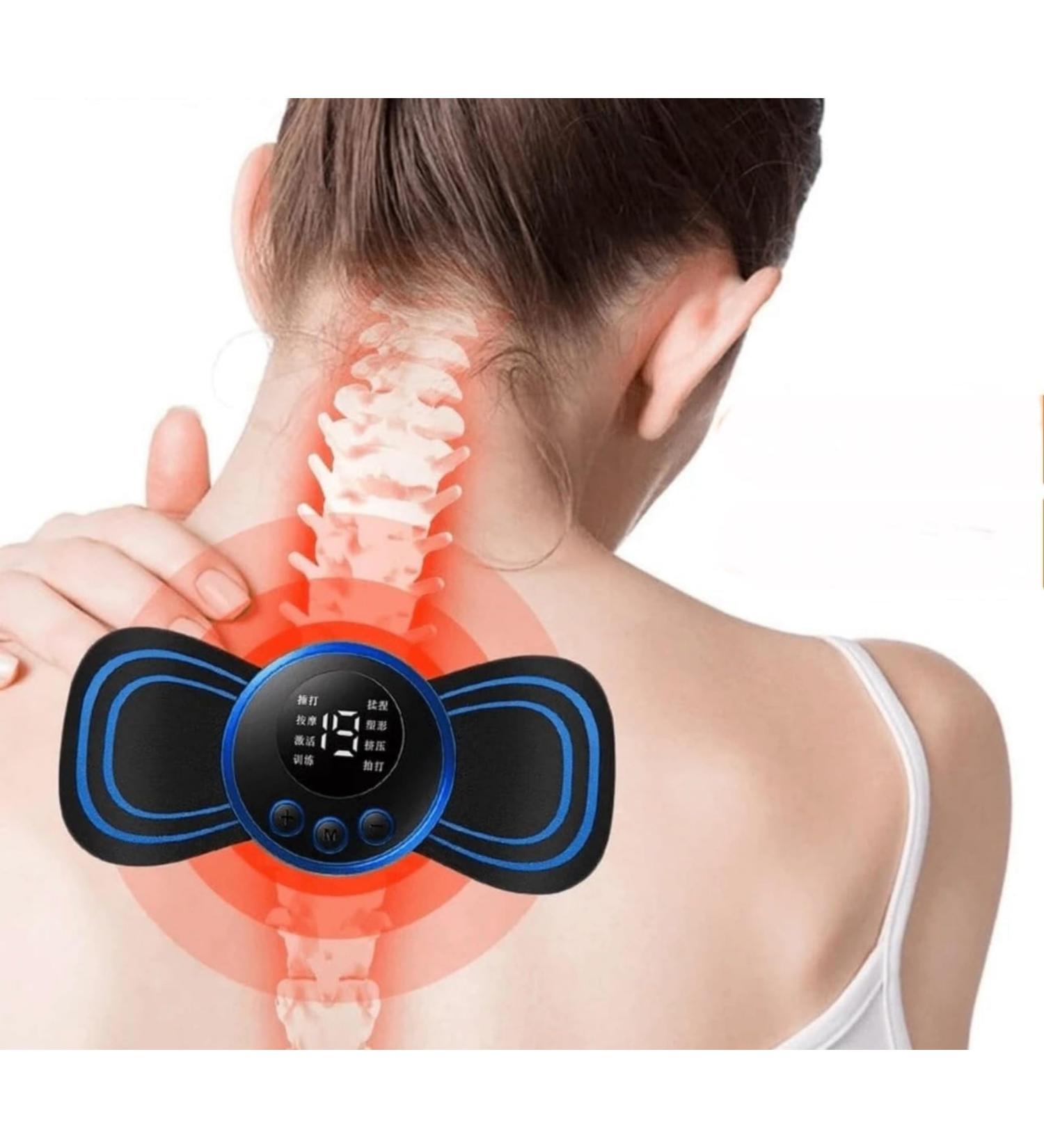 Neck Massage Patch for Muscle Pain Relief - 8 Modes 19 Intensity Levels | Electrotherapy for Back Legs Arms & More - Shop Internationally! - Buy Online on GoSupps.com