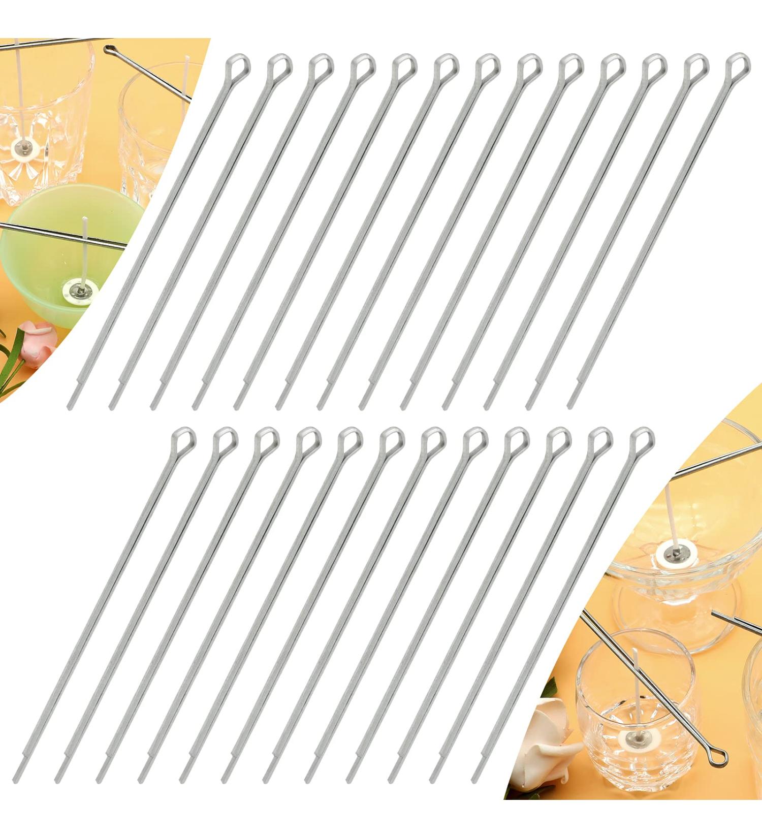 25 Pcs Metal Wick Centering Tool for Candle Making - 4.7 Inch Candel Wick Holders - Buy Online on GoSupps.com