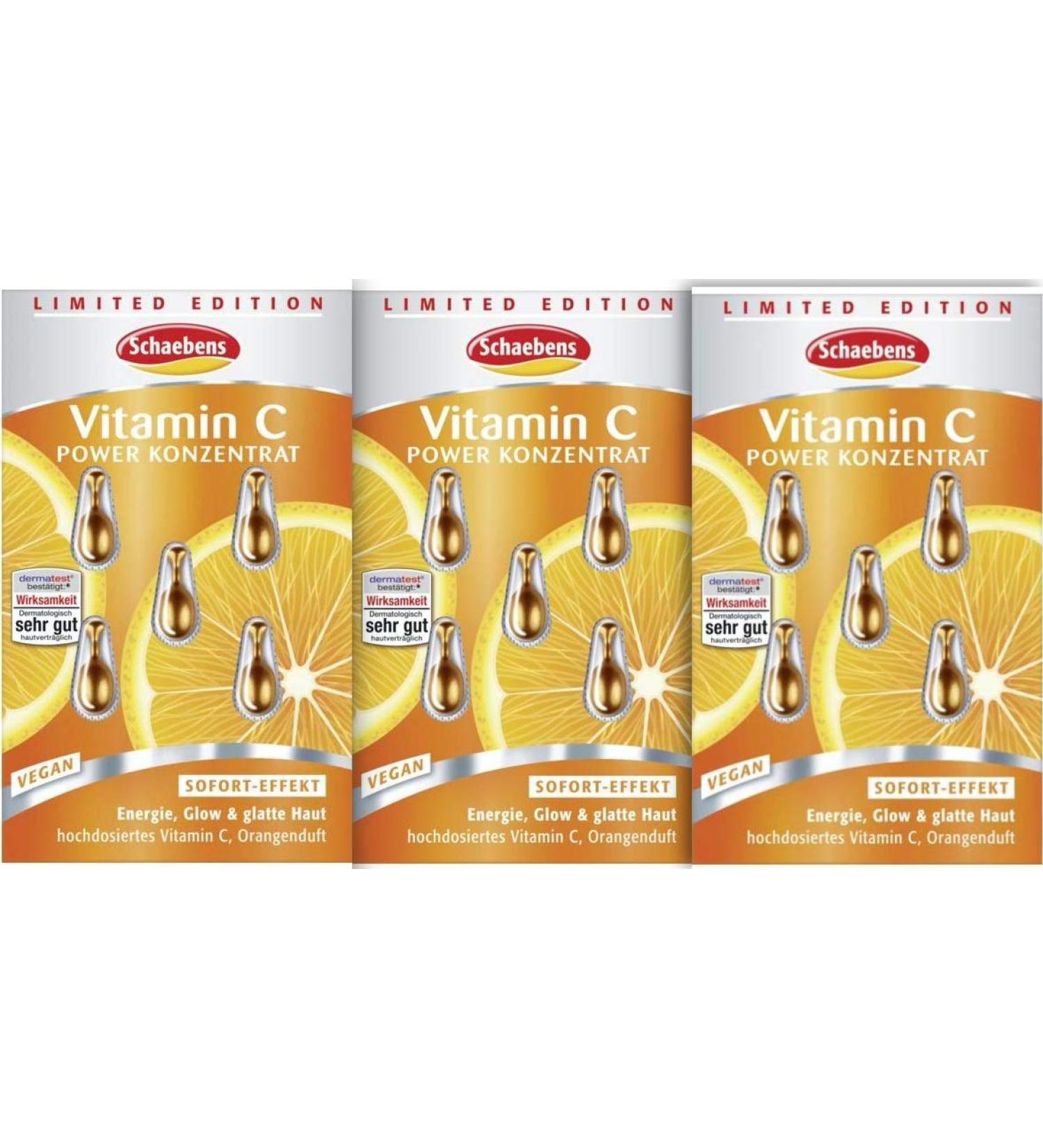 Schaebens Vitamin C Power Concentrate with Instant effect/Treatment Serum / 15 Capsules