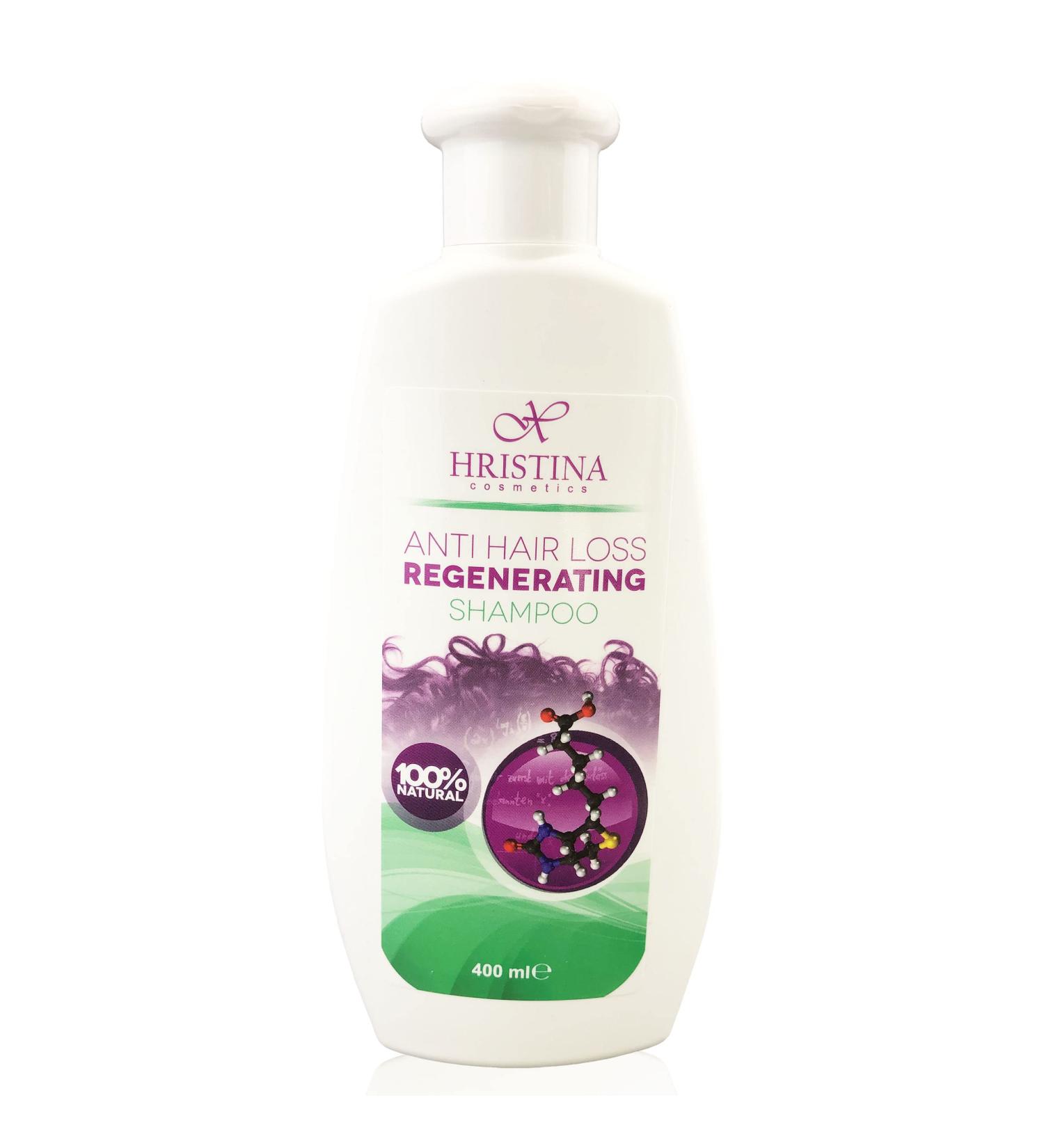 Hristina 100% Natural Regenerating Shampoo for Hair Loss - 400 ml | Best International Shipping - Buy Online on GoSupps.com