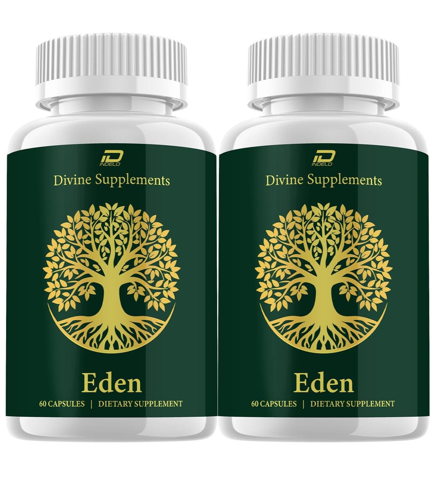 Indelo Eden Capsules Eden Pills All-Natural Daily Supplement Digestive Support Gut Wellness Pastillas Review (2 Pack - 120 Capsules) - Buy Online on GoSupps.com