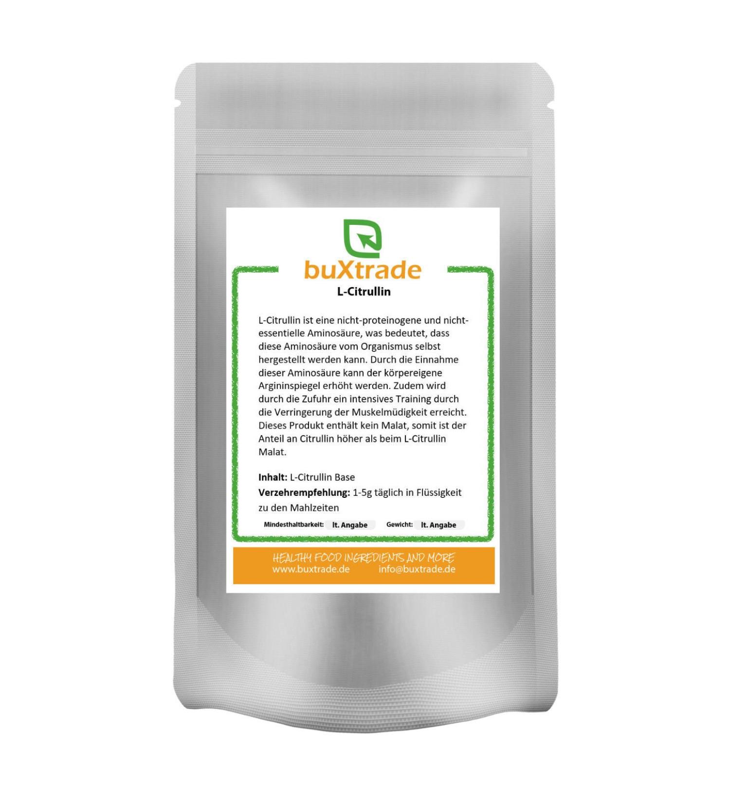L-Citrulline Base - pure | Amino acid | without malate VARIOUS SIZES 500 g