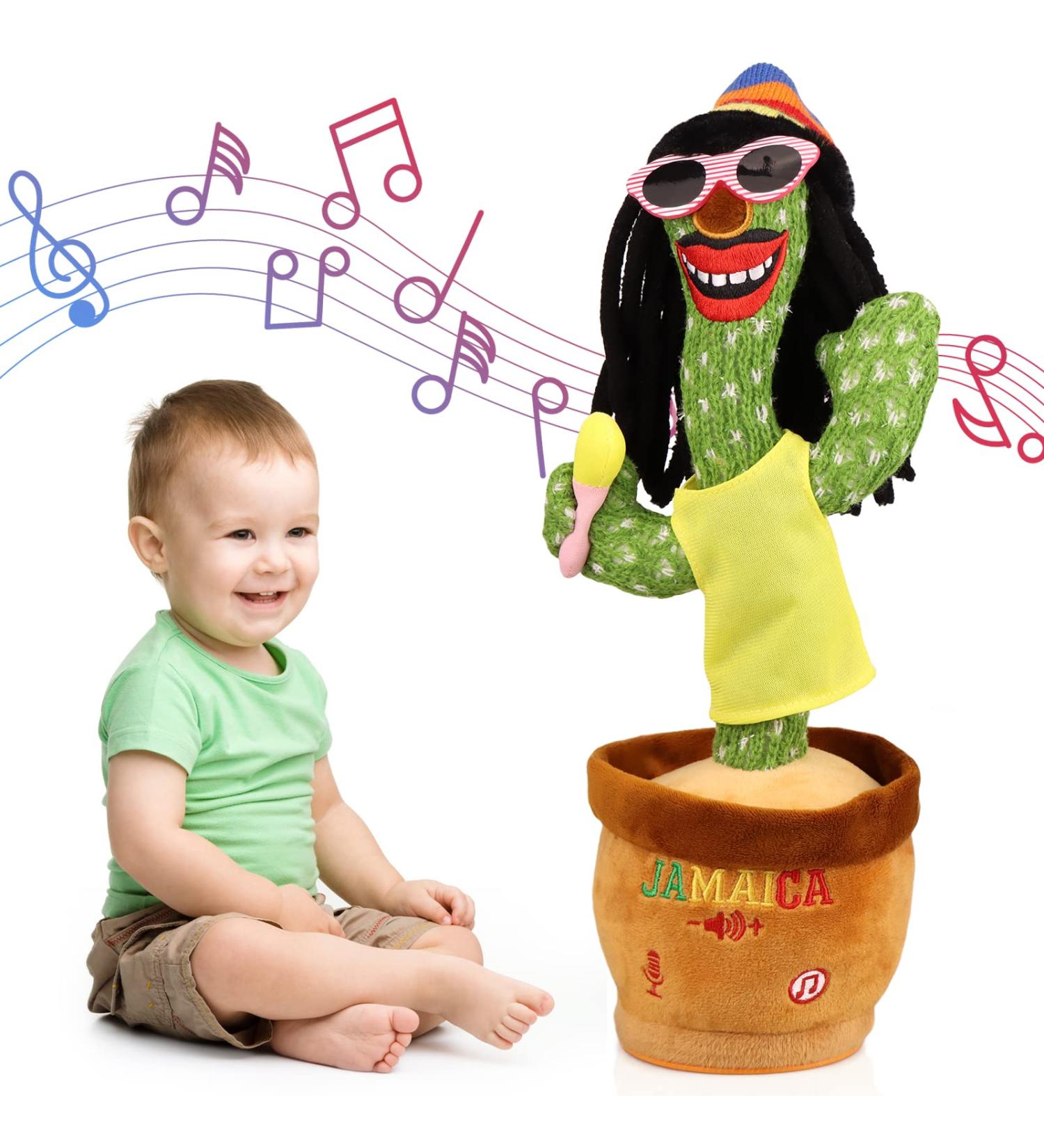 seOSTO Dancing Cactus Toy - Talking & Recording with Volume Control | Fun Kids Gift - Buy Online on GoSupps.com