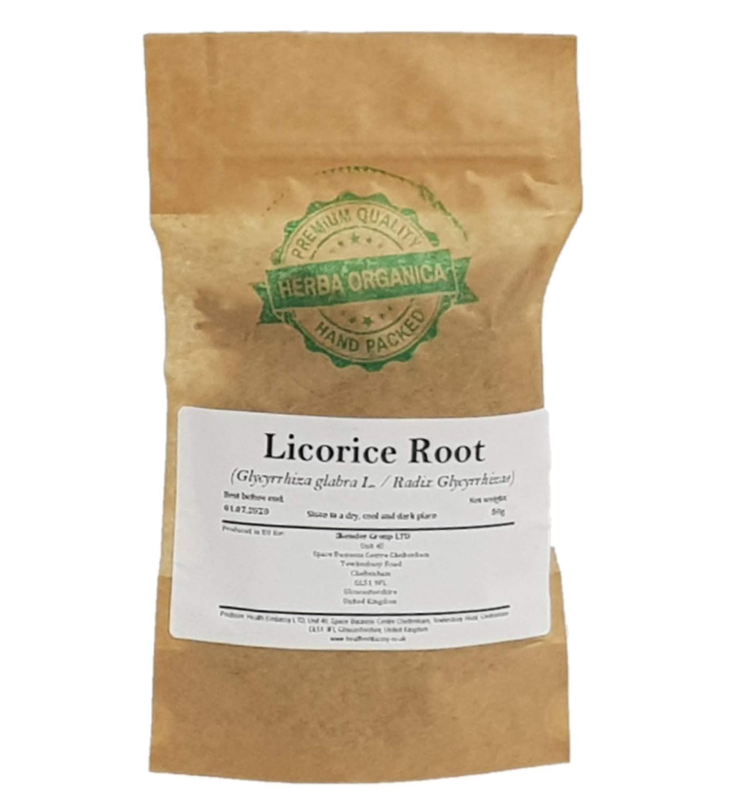 Herba Organica Licorice Root - Glycyrrhiza Glabra L - Liquorice (50g) 1.76 Ounce (Pack of 1)