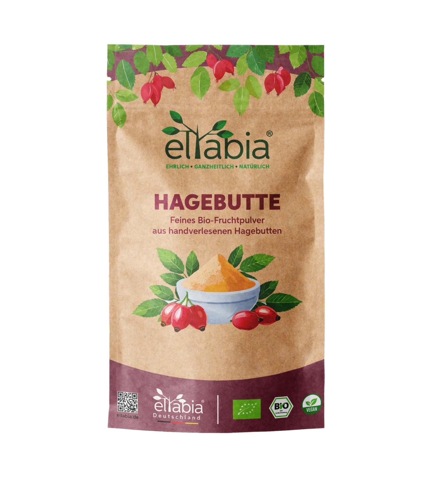  eltabia Organic Rosehip Powder 200g | Premium EU Rosehip Powder | 100% Pure No Additives (DE- KO-007) - Buy Online on GoSupps.com