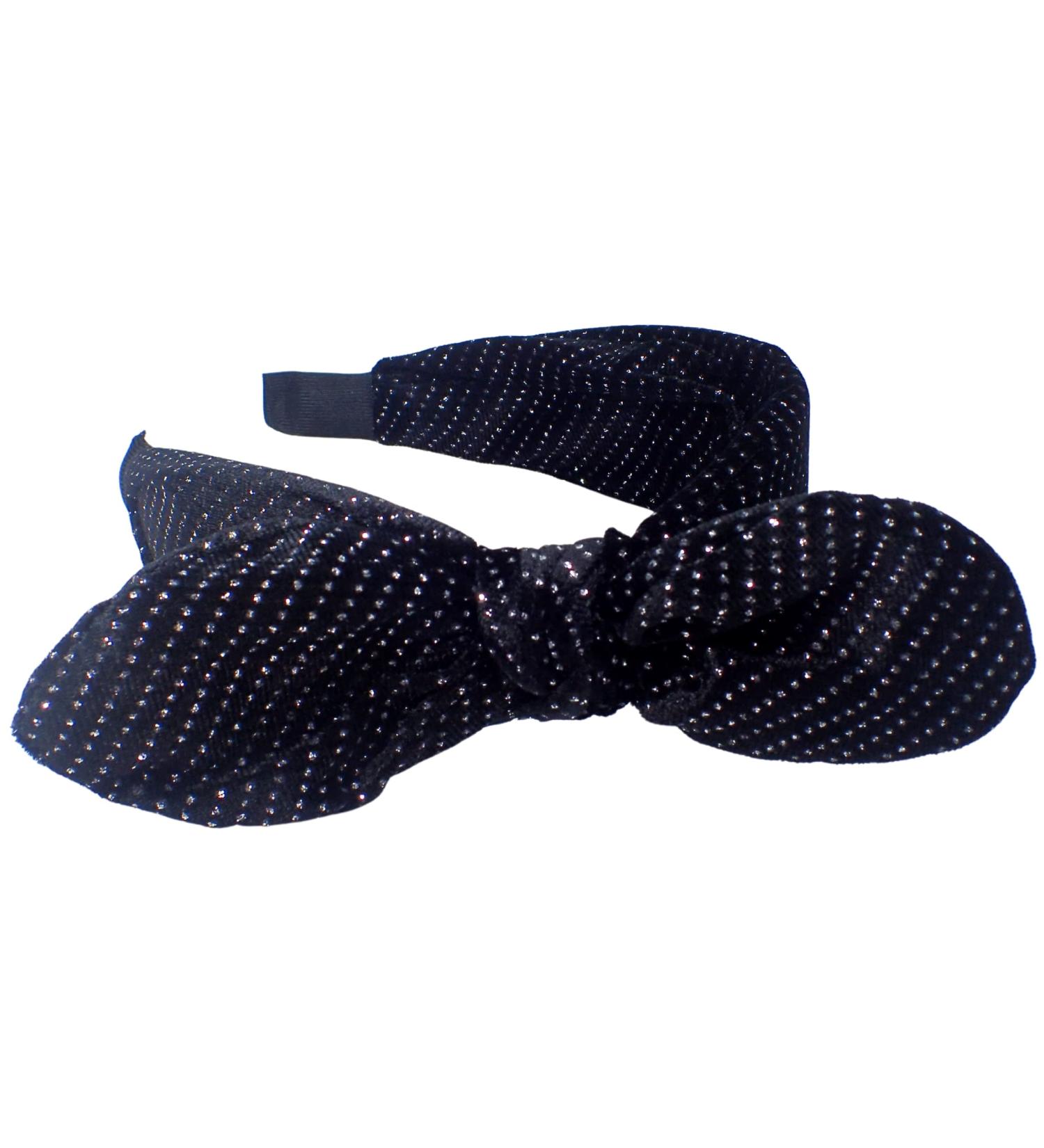 Topkids Accessories Glitter Bow Alice Bands Adult Women Hair Accessories for Women Hair Bands for Women Thick Headband Womens Headbands Head Bands Adult Women Wide Headbands (Black) - Buy Online on GoSupps.com