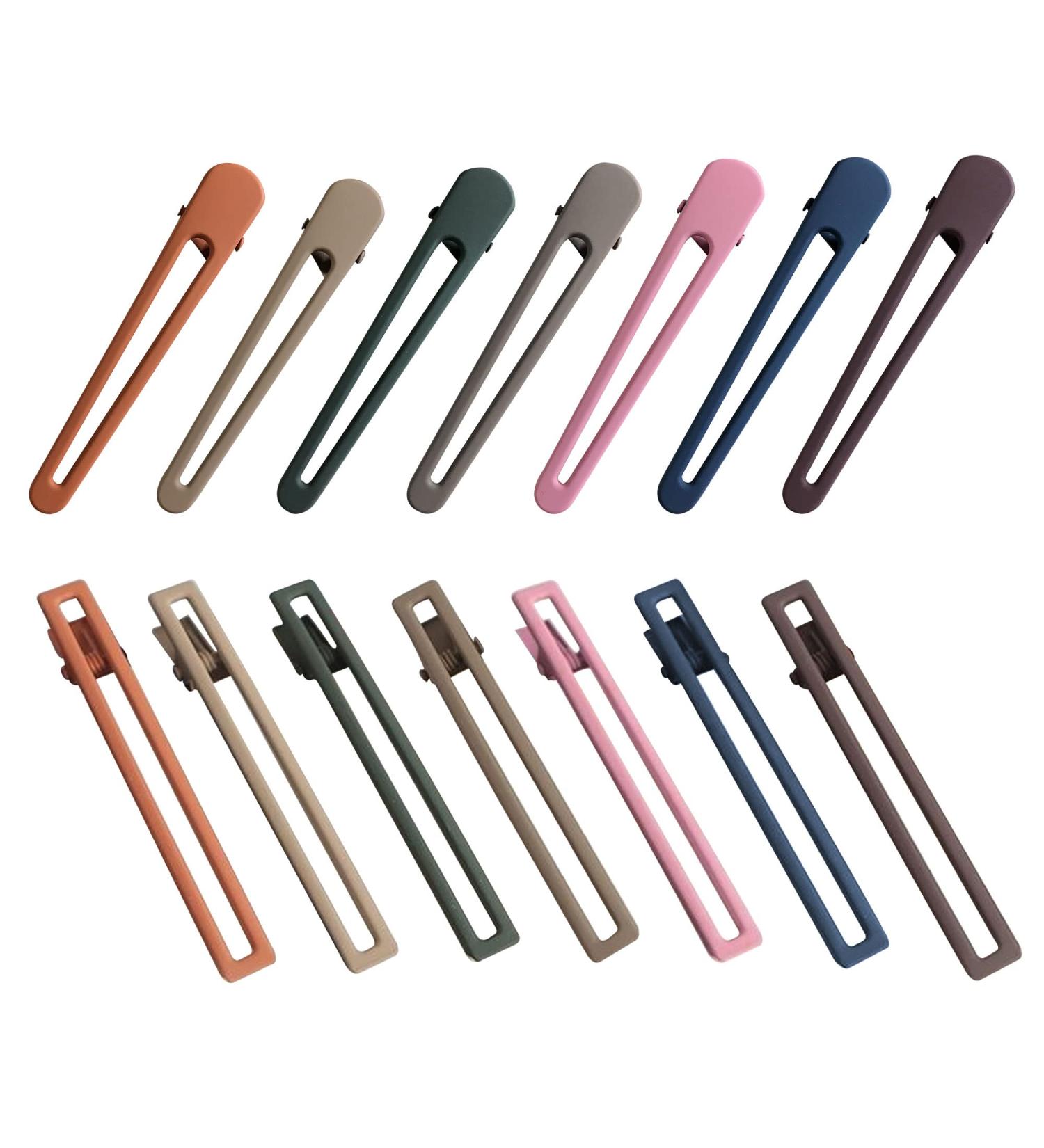 14PCS Duck Bill Rustproof Metal Alligator Hair Clips for Women - 3.15in, Color02 - Buy Online on GoSupps.com