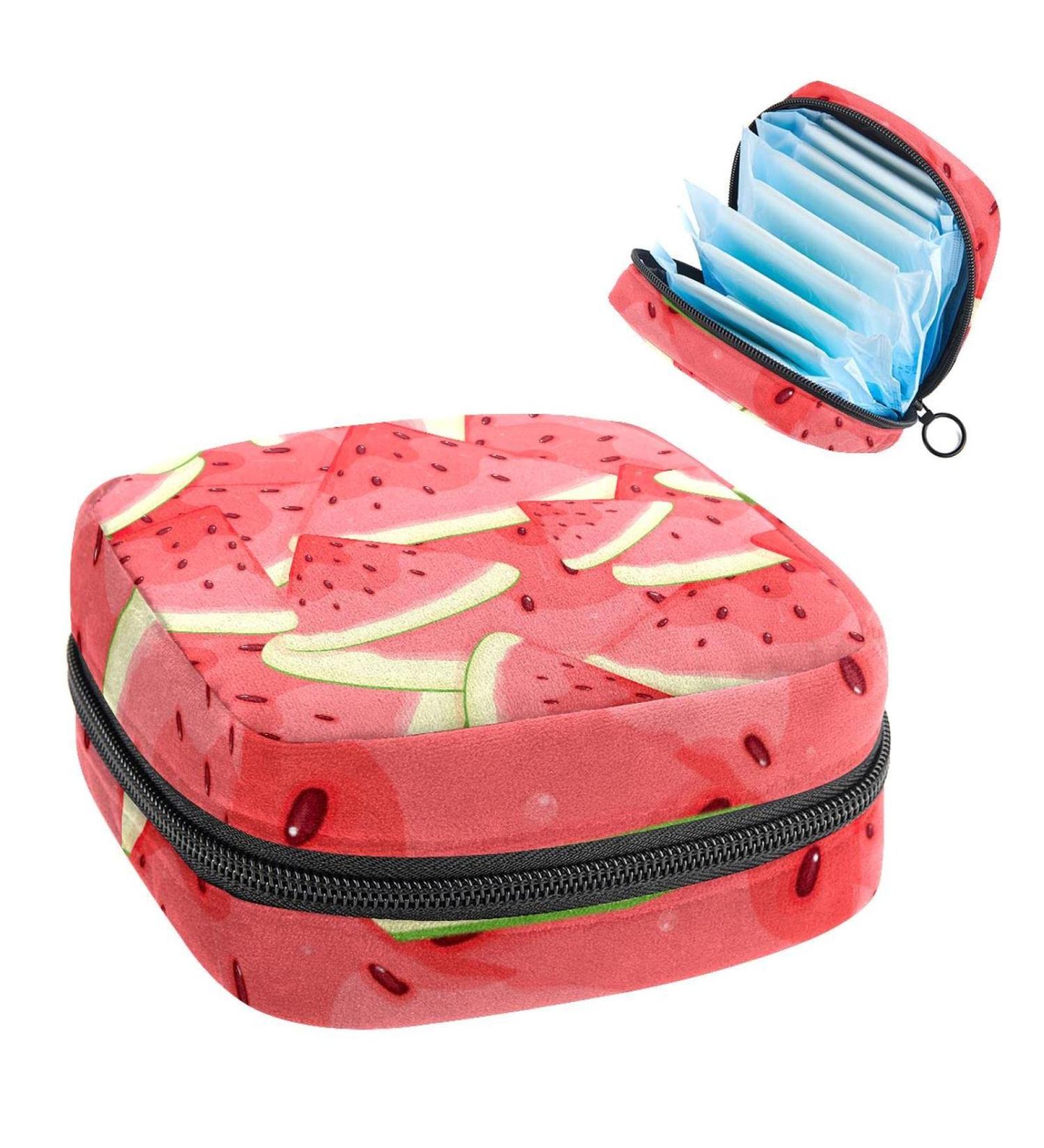 Women's Bonds Storage Pockets Stillpad Watermelon Portable Period Kit Bag | Feminine Product Organizer for Girls - Buy Online on GoSupps.com