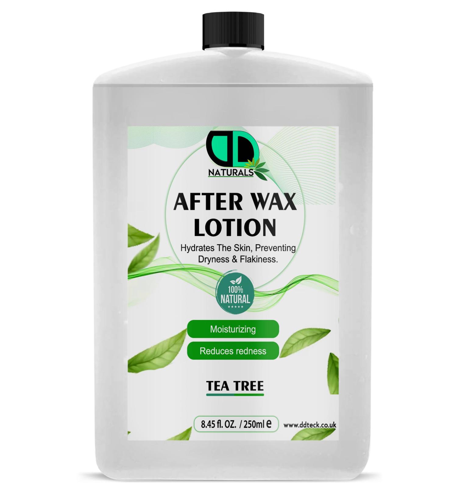 DD teck Tea Tree Oil After Wax Lotion - Soothing and moisturizing after-wax care for smooth bump-free skin calms and soothes moisturizes and softens prevents ingrown hairs for all