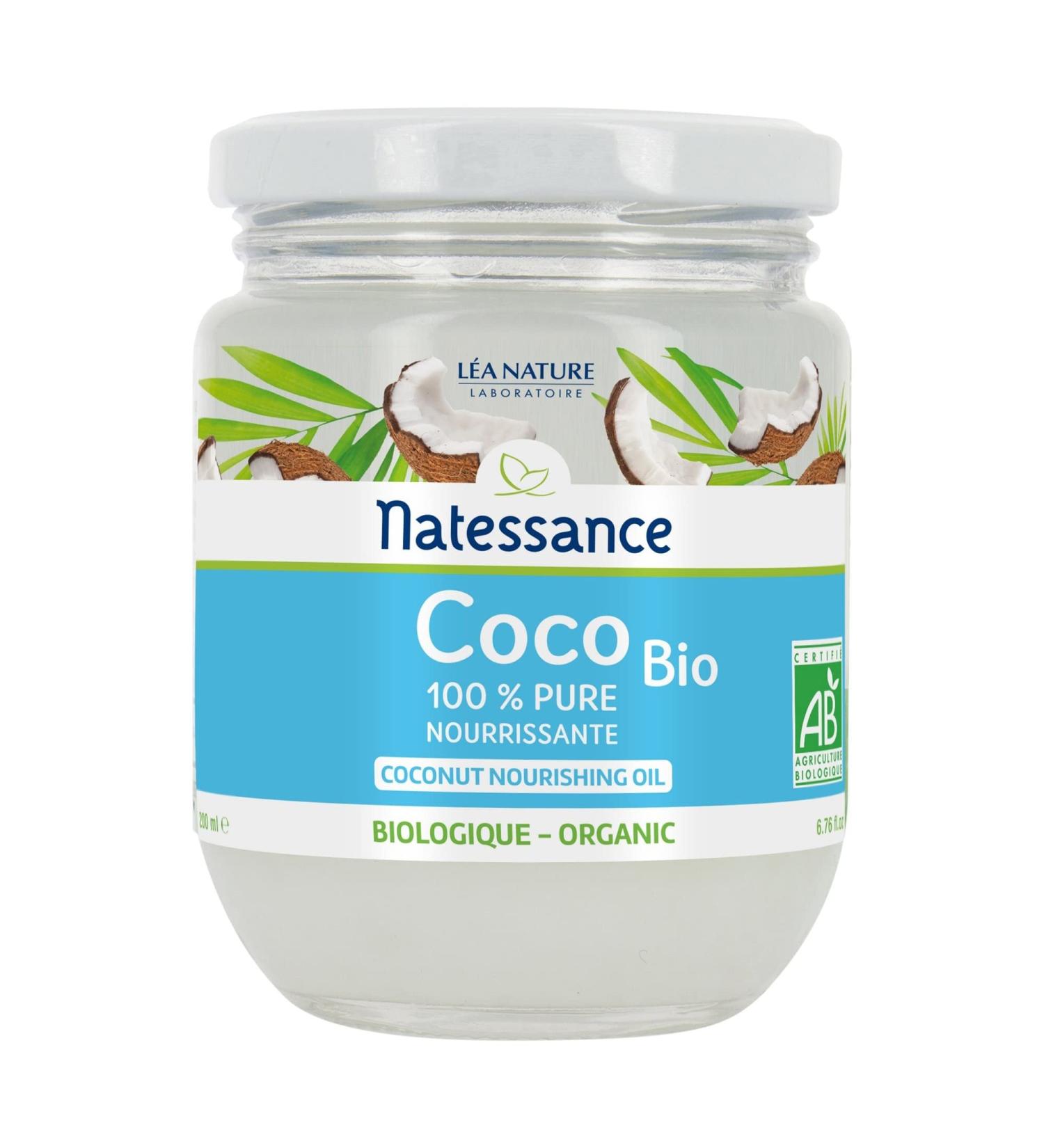 Natessance Organic Coconut Nourishing Oil 200ml - Buy Online on GoSupps.com