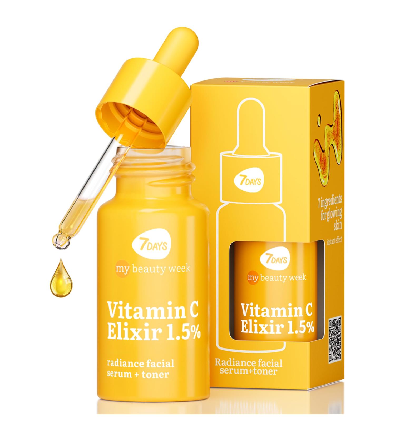 7Days Vitamin C Serum for Face - Korean Skin Care - Brightening Face Serum - Anti Pigmentation Moisturizer - Anti Aging Vitamin C Toner - Buy Online on GoSupps.com